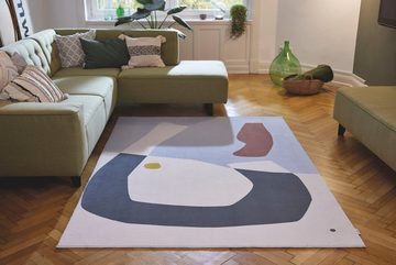 Teppich Shapes - ONE, TOM TAILOR HOME, rechteckig, Höhe: 5 mm, Kurzflor, bedruckt, modernes Design