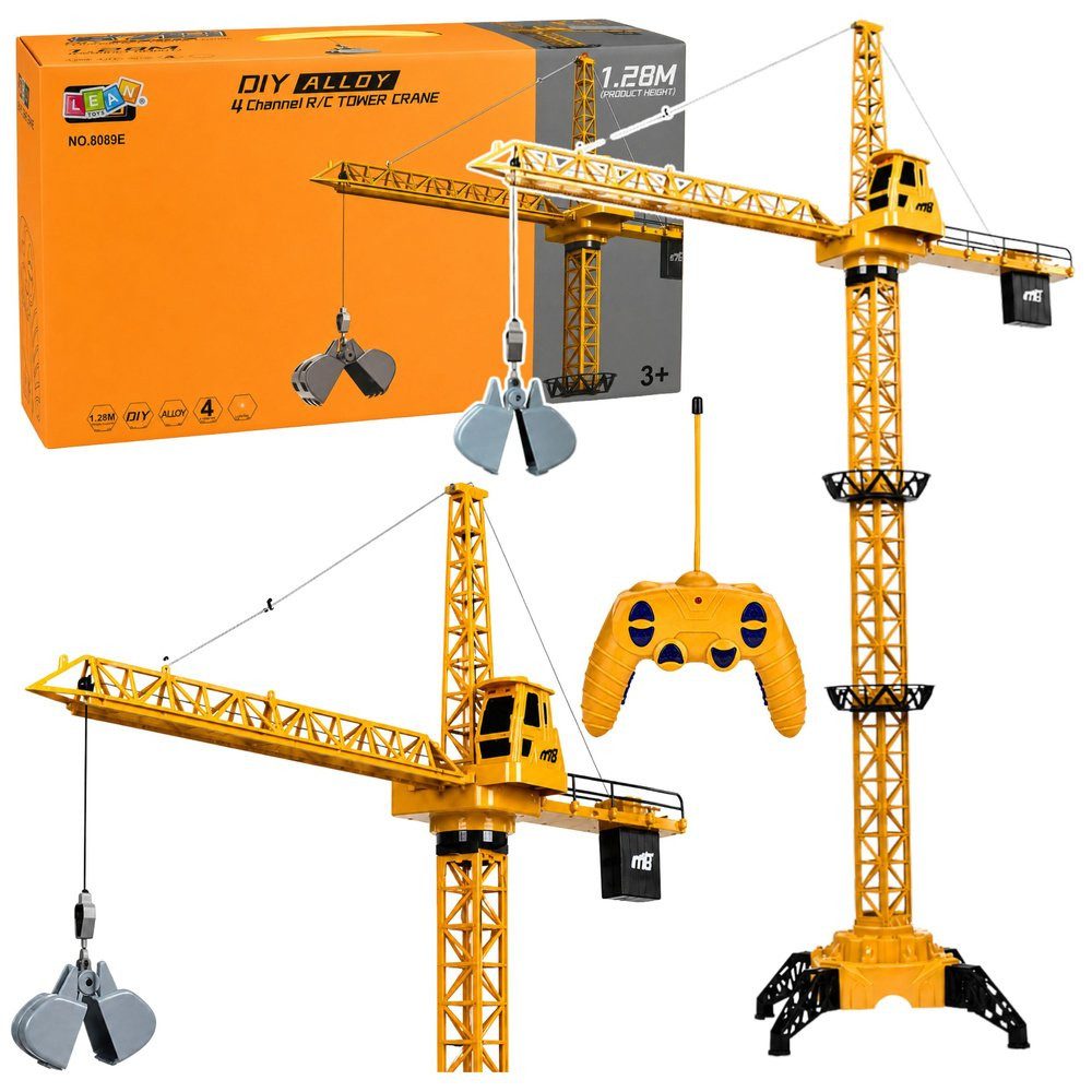 Wisam RC-Auto Ferngesteuerter Baukran, kabelgebunden, 360°-Drehung, 71 cm