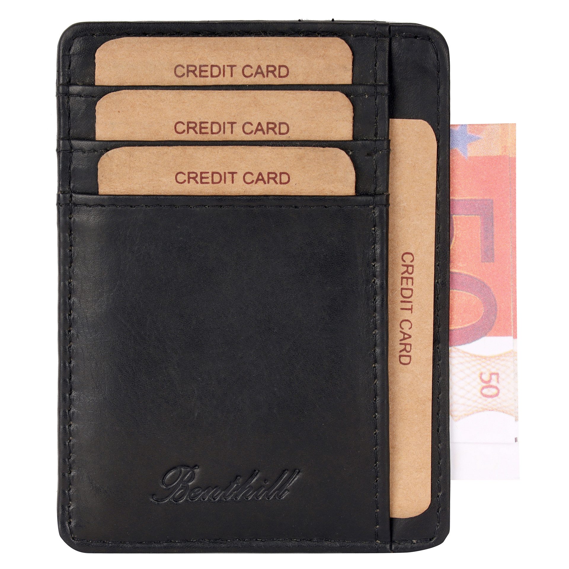 Benthill Kartenetui Kartenetui Echt Leder Mini Geldbörse Schmal Kleiner Kar günstig online kaufen