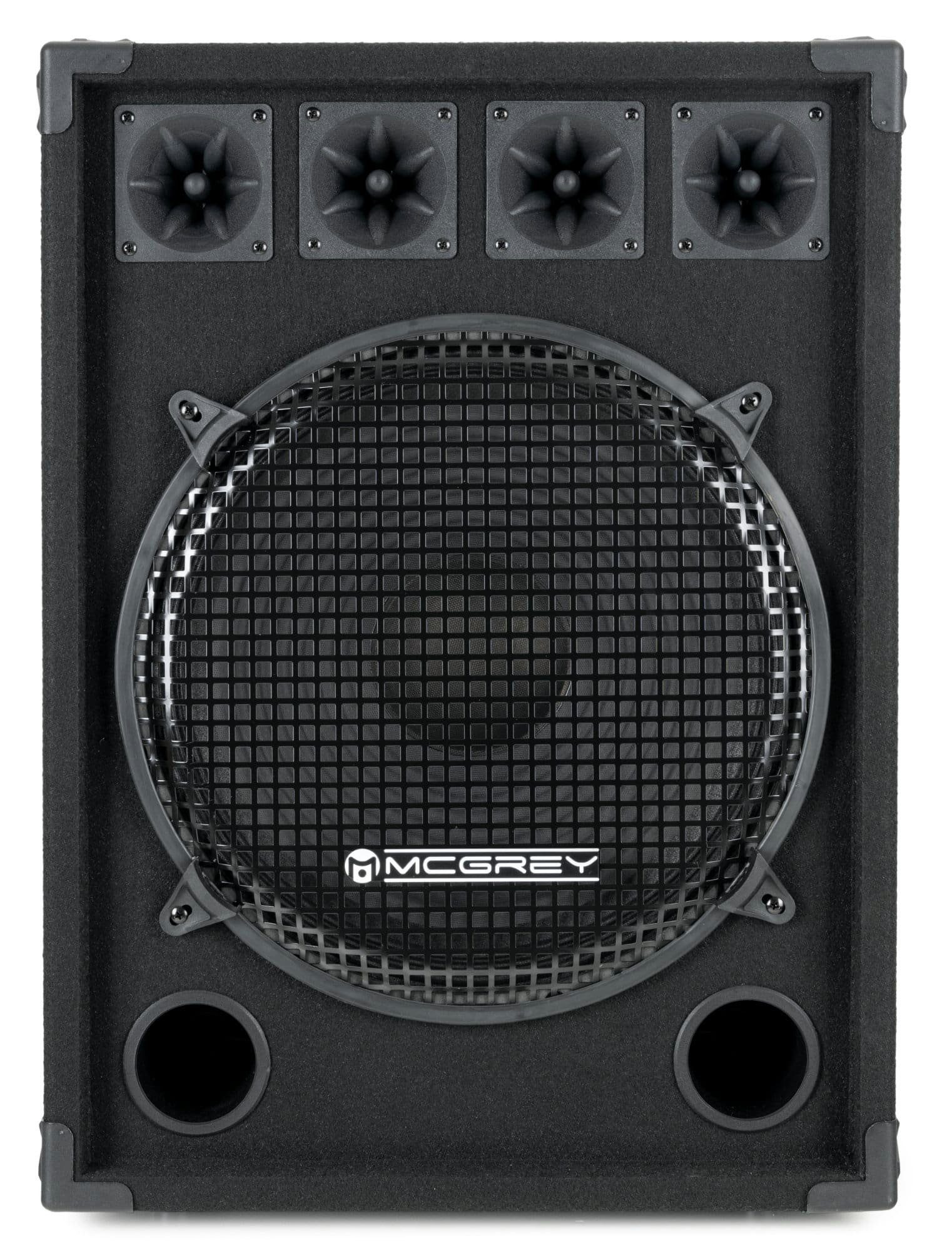 (N/A, DJ-1522 System 38cm 400 Subwoofer 2-Wege W, PA Box drei Piezo-Hochtönern) zoll) (15 McGrey DJ und Party-Lautsprecher