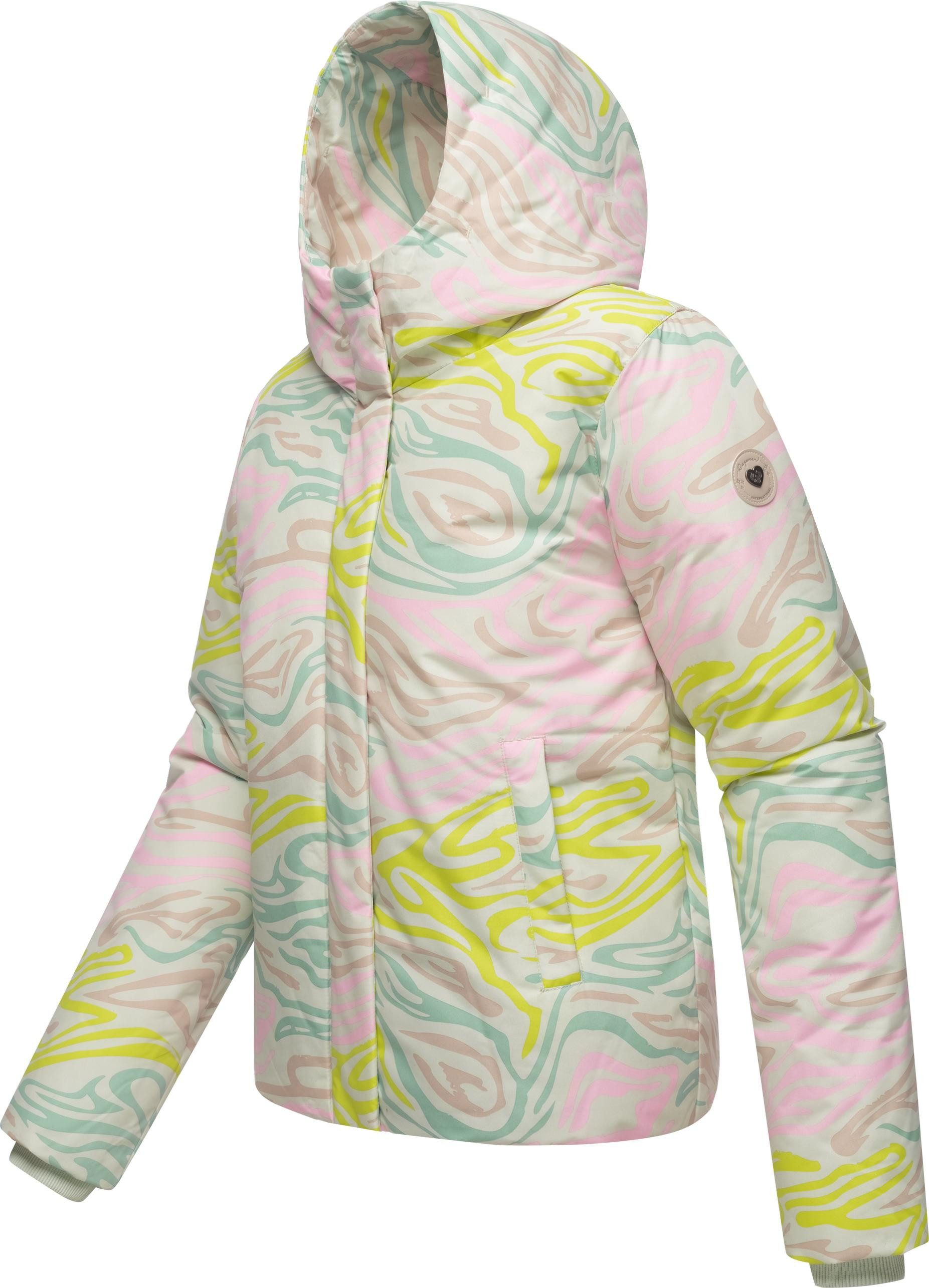 Ragwear Winterjacke Amarrena Wasserdichte Damen Steppjacke mit modischem Farbverlauf