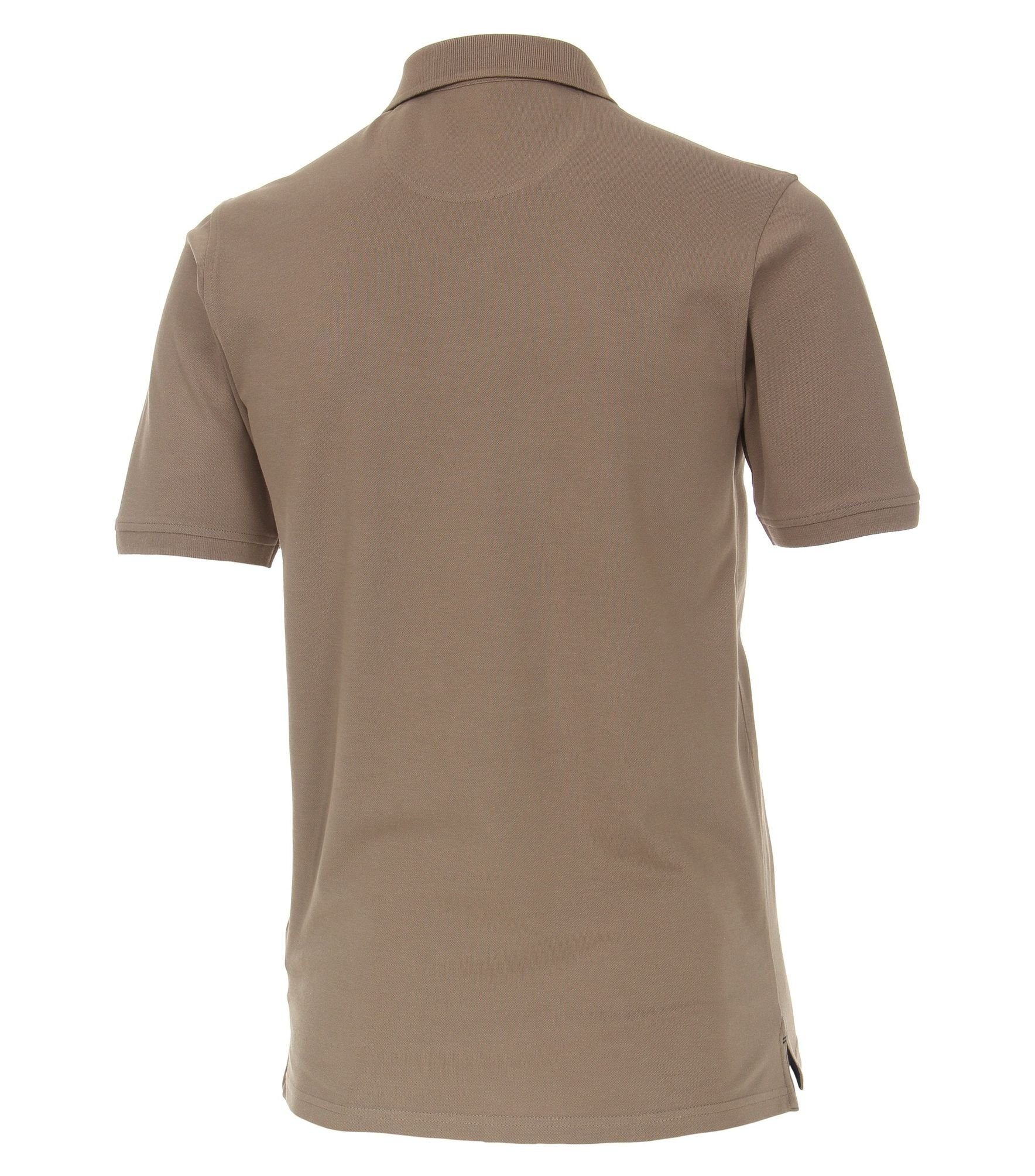 Poloshirt Polo-Shirt unifarben Poloshirt CASAMODA (625) beige