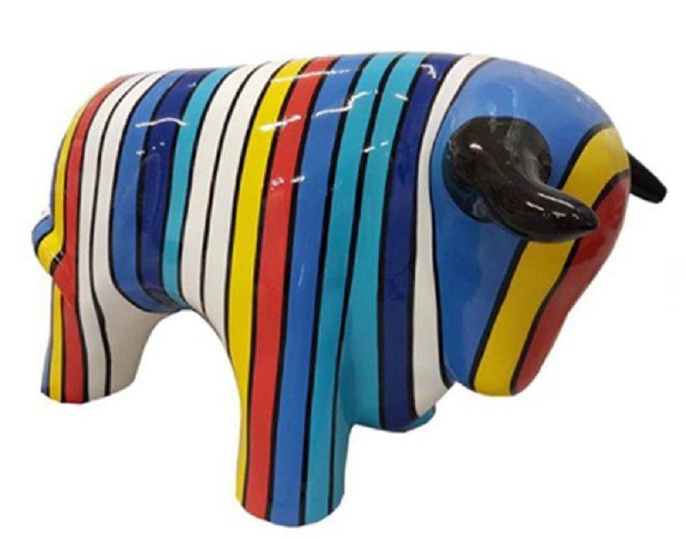 JVmoebel Skulptur Abstrakt Büffel Figur Statue Skulptur Deko Garten Design 70cm, Made in Europa