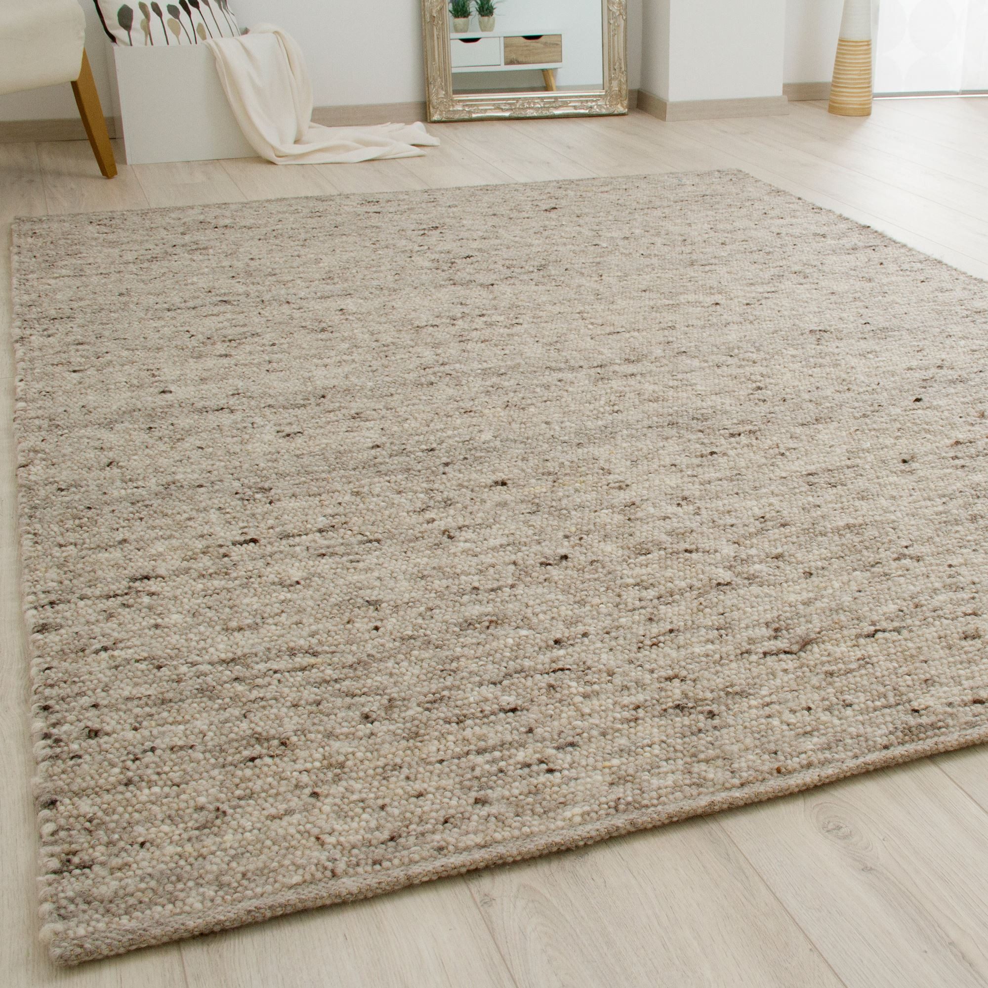 Steffensmeier Wollteppich Birgsau, Rechteckig, Handwebteppich, Handweb Tepp günstig online kaufen