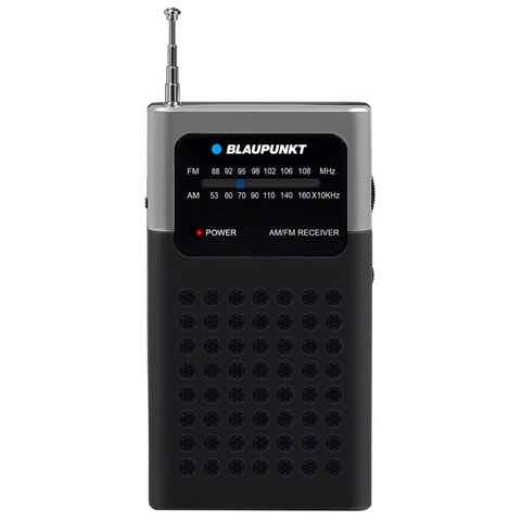 Blaupunkt PR4BK Retro-Radio (0,30 W, Mobiles AM/FM-Radio zum Mitnehmen für Unterwegs, Kopfhöreranschluss [3,5mm Klinke)