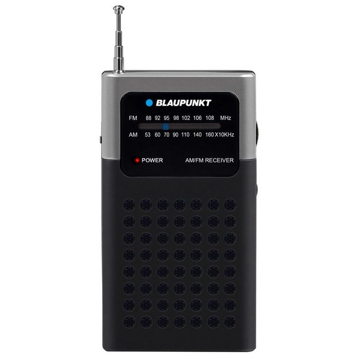 Blaupunkt PR4BK Retro-Radio (0 30 W Mobiles AM/FM-Radio zum Mitnehmen für Unterwegs Kopfhöreranschluss [3 5mm Klinke)