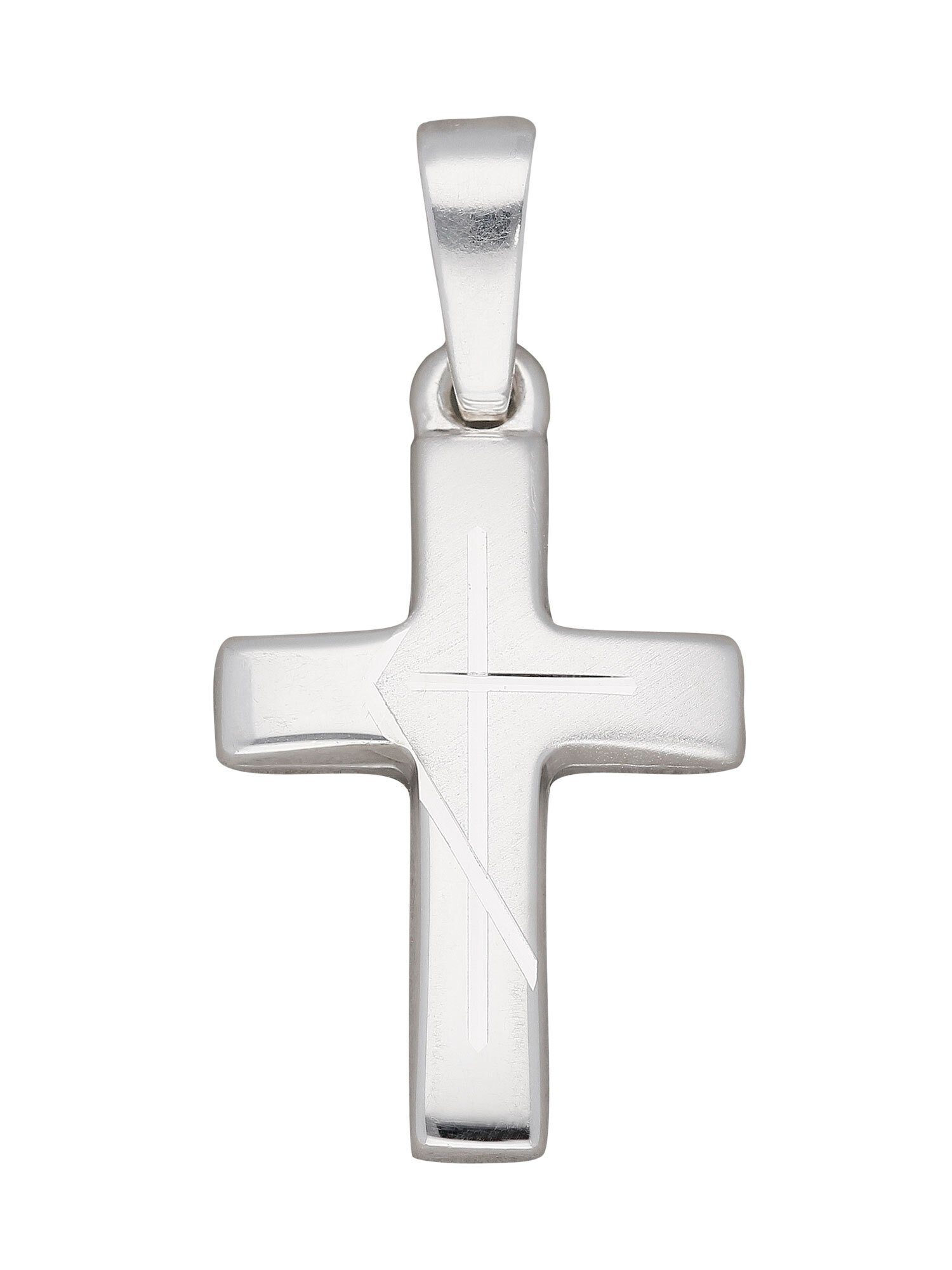 Adelia´s Kettenanhänger 925 Silber Kreuz Anhänger, Silberschmuck für Damen & Herren