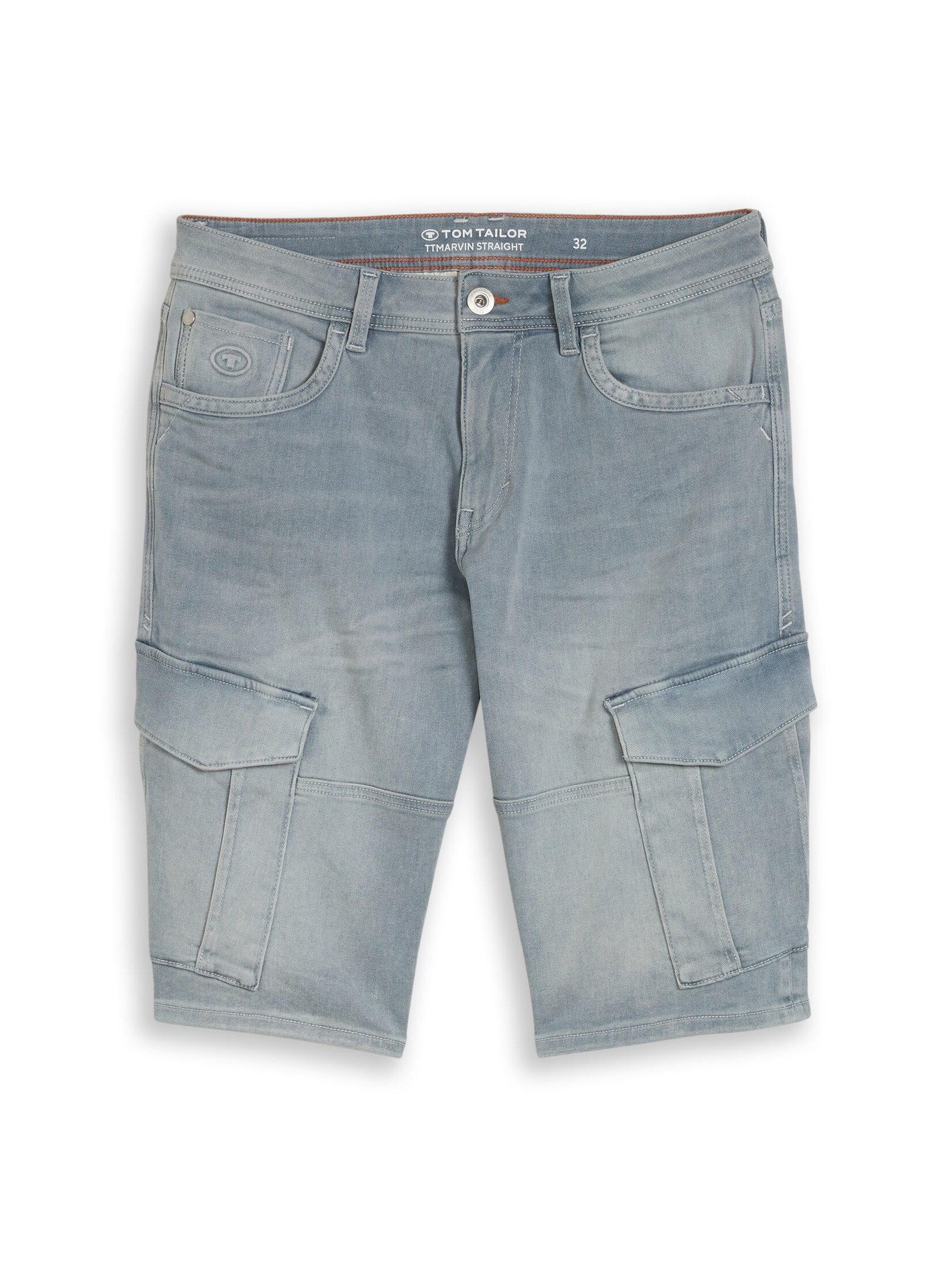 TOM TAILOR Shorts Jeanshosen TTMARVIN STRAIGHT Cargo Jeans Shorts