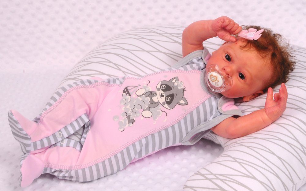 La Bortini Strampler, Jäckchen & Mütze Baby 3tlg Strampler Mütze und Hemdchen Set Anzug aus reiner Baumwolle, 44 50 56 62 68 74