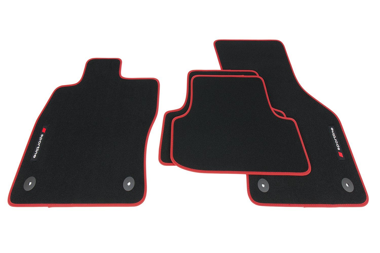 Fußmatten 5F 2013-2020 3 teileplus24 3-Türer Leon Seat Auto-Fußmatten SC kompatibel PV305 mit Set