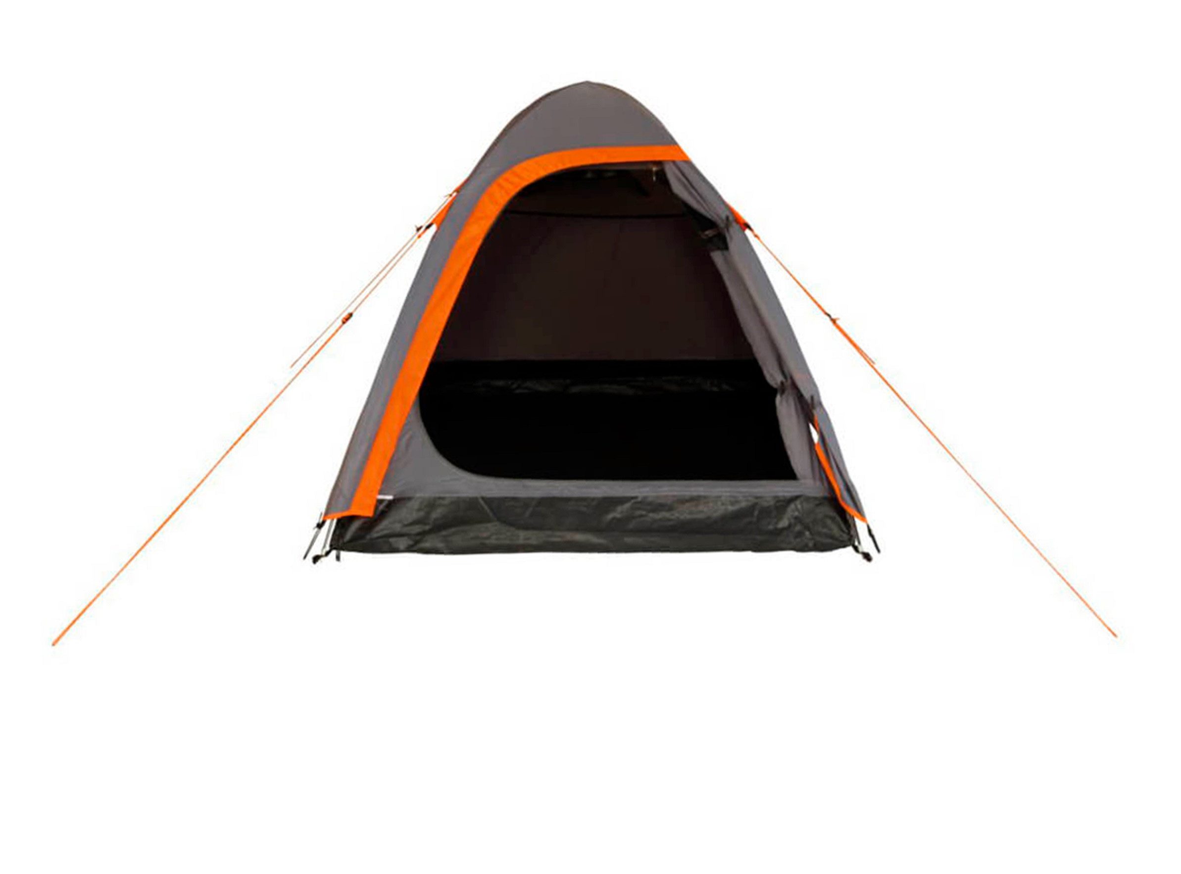 Portal Outdoor Kuppelzelt Zelt für 2 Personen wasserdicht Torenzelt Camping Leo 2 grau, Personen: 2, schneller Aufbau wetterfest pflegeleicht