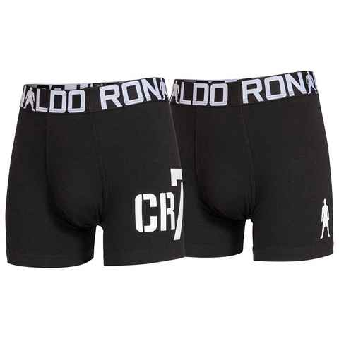 CR7 Boxer Jungen Boxershorts, 2er Pack - Trunks, Cotton