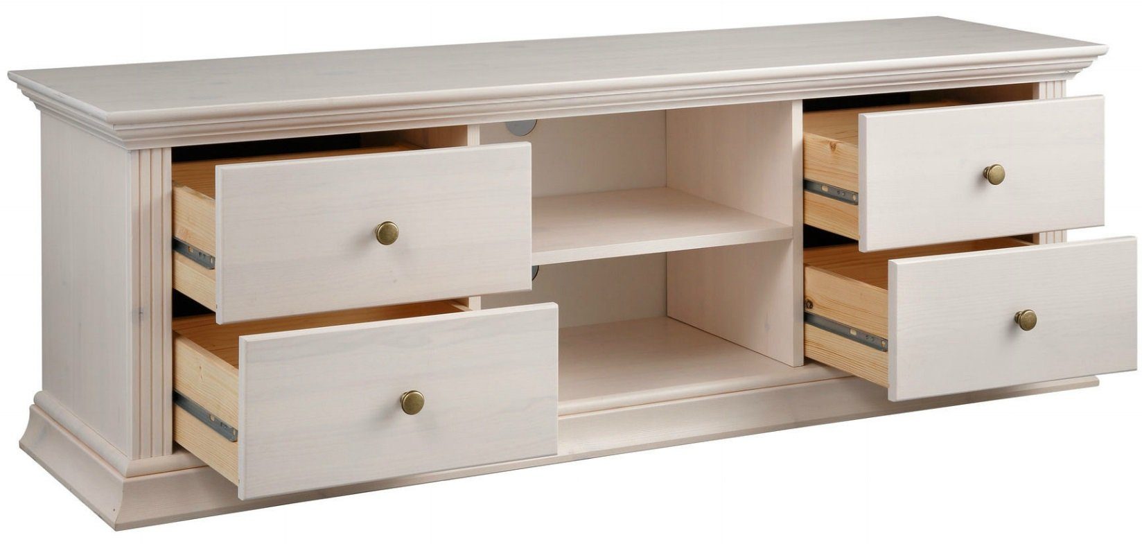Clever-Moebel TV-Schrank TV Lowboard aus Kiefernholz günstig online kaufen
