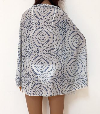 ZWY Strandkleid Schal mit Polka-Dot-Print,pareos & strandkleider für damen,pareo (leicht und atmungsaktiv) Einteiliger, unregelmäßiger, vielseitig einsetzbarer Strapsrock