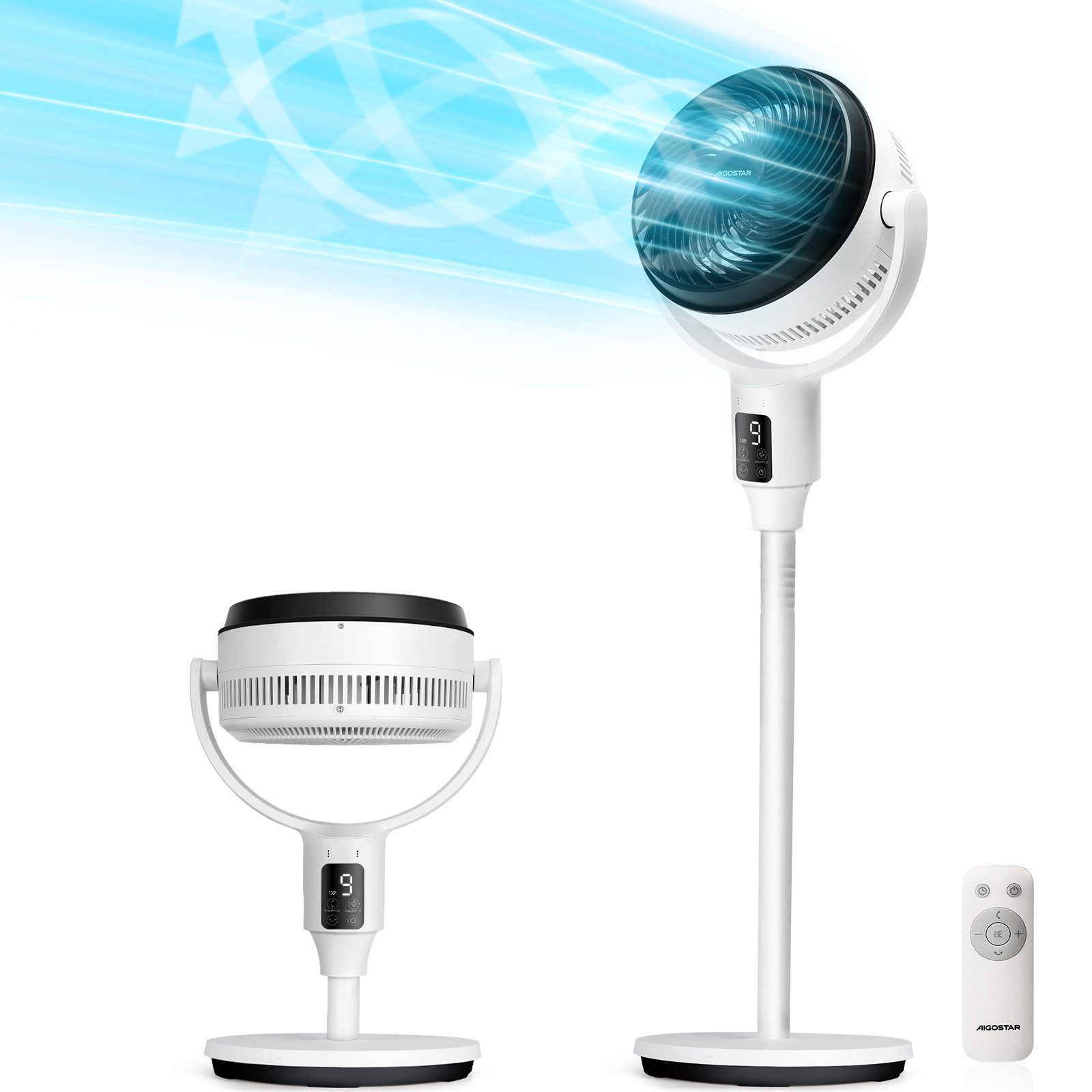 Aigostar Standventilator 23dB Ventilator Sehr Leise, günstig online kaufen