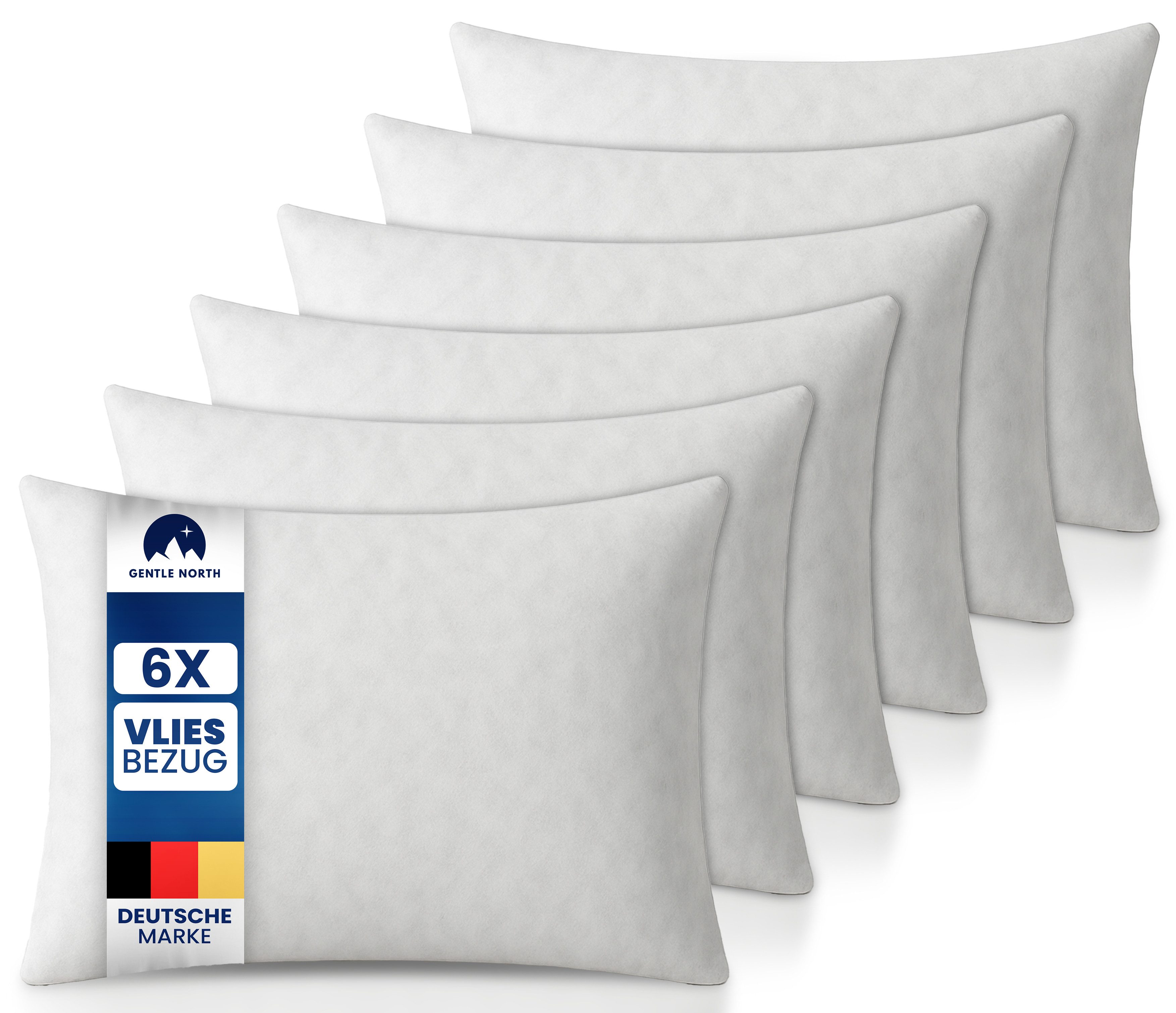 Gentle North Microfaserkissen 6er-Set Kopfkissen – Deko- & Füllkissen, weich und waschbar
