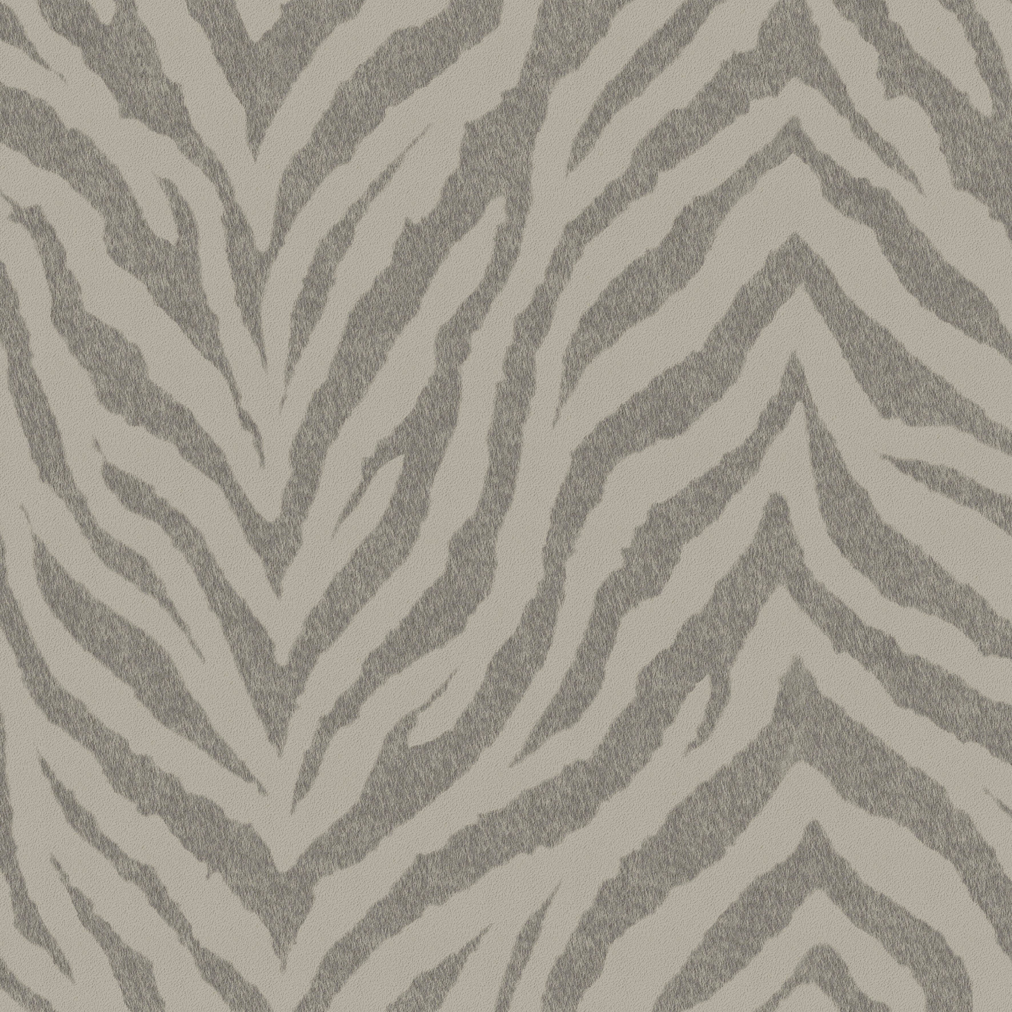 WOW Vliestapete WOW print, (1 animal Vliestapete WOW Zebra Taupe Taupe, St), Vliestapete Zebra