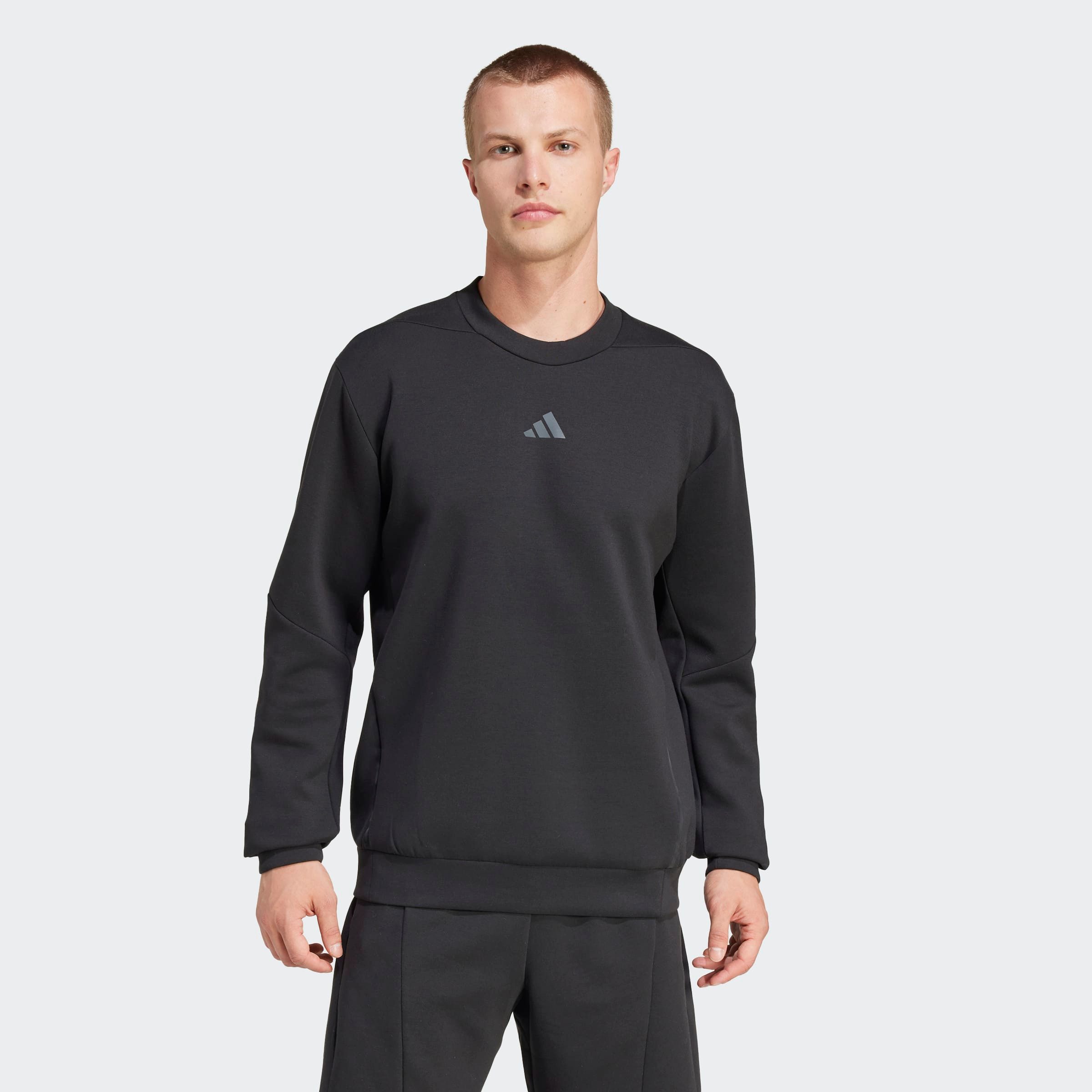 adidas Performance Sweatshirt DESIGNED FOR TRAINING RUNDHALS mit angesetztem Bündchen, atmungsaktiv, normale Schnittform