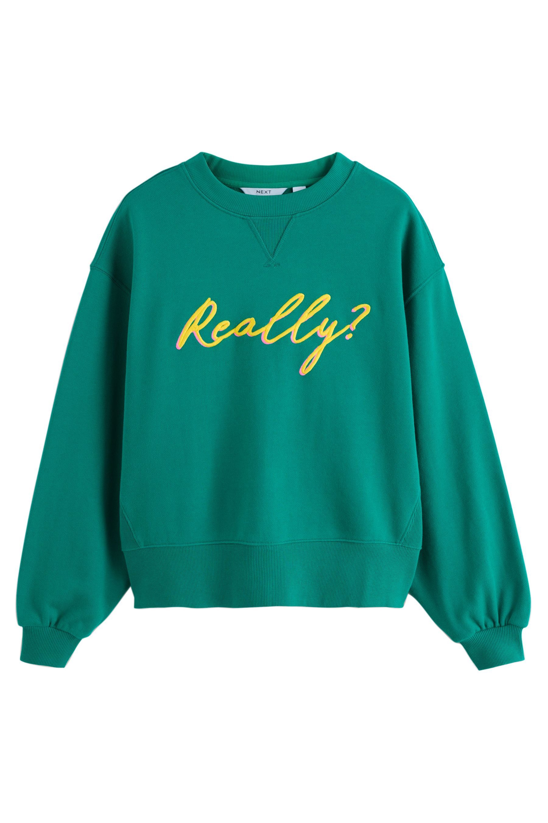 Next Sweater Graphic Really? Langärmeliges Sweatshirt (1-tlg) günstig online kaufen