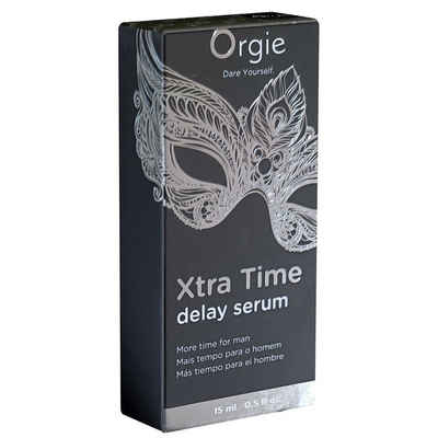 Orgie Verzögerungsmittel Xtra Time - Delay Serum For Him, Flasche mit 15ml, aktverlängerndes Gel für ein langes Liebesspiel