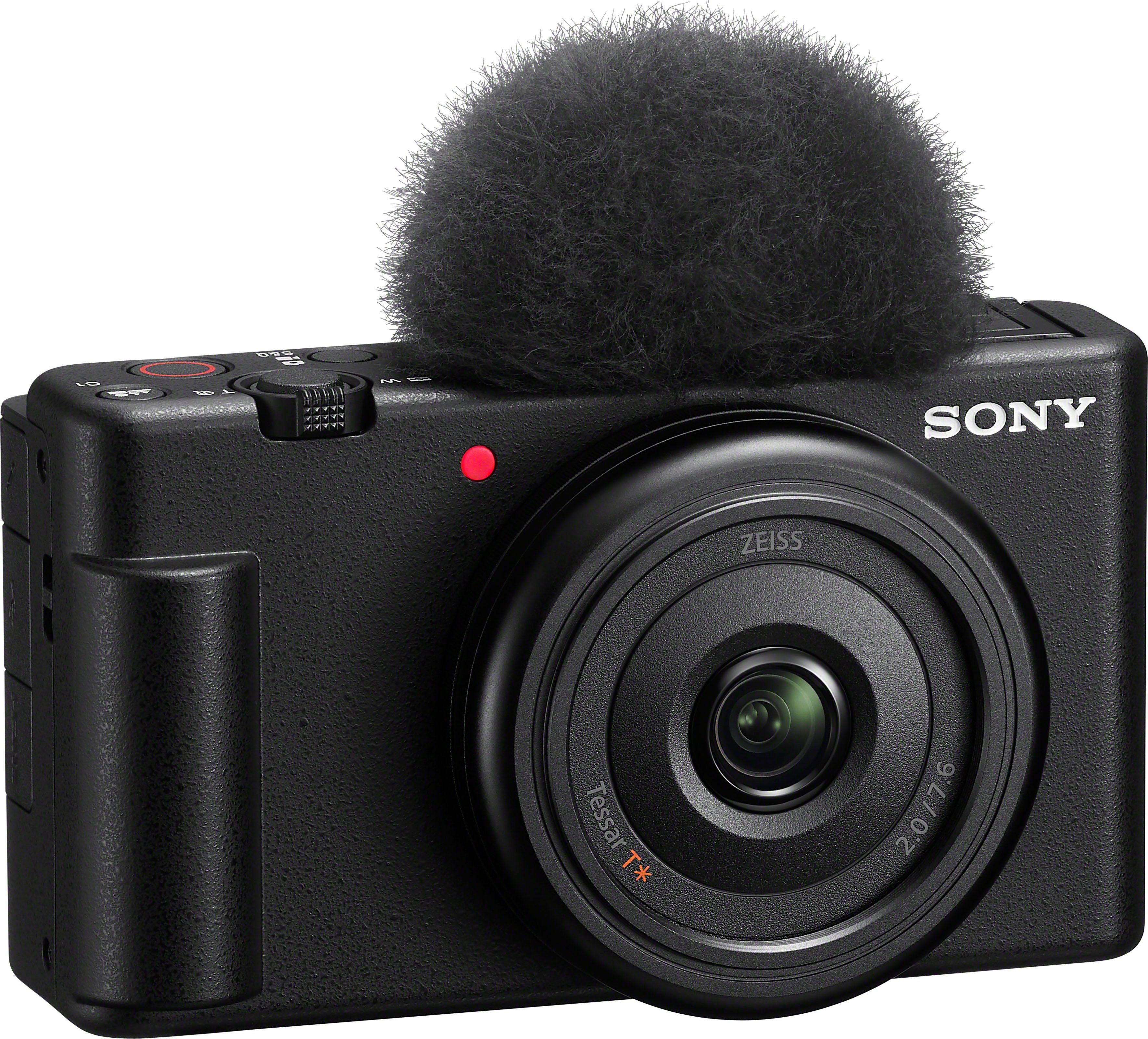 Sony ZV-1F Kompaktkamera (ZEISS Tessar Elemente in 6 Gruppen, WLAN) Objektiv, 6 MP, Bluetooth, T* 20,1