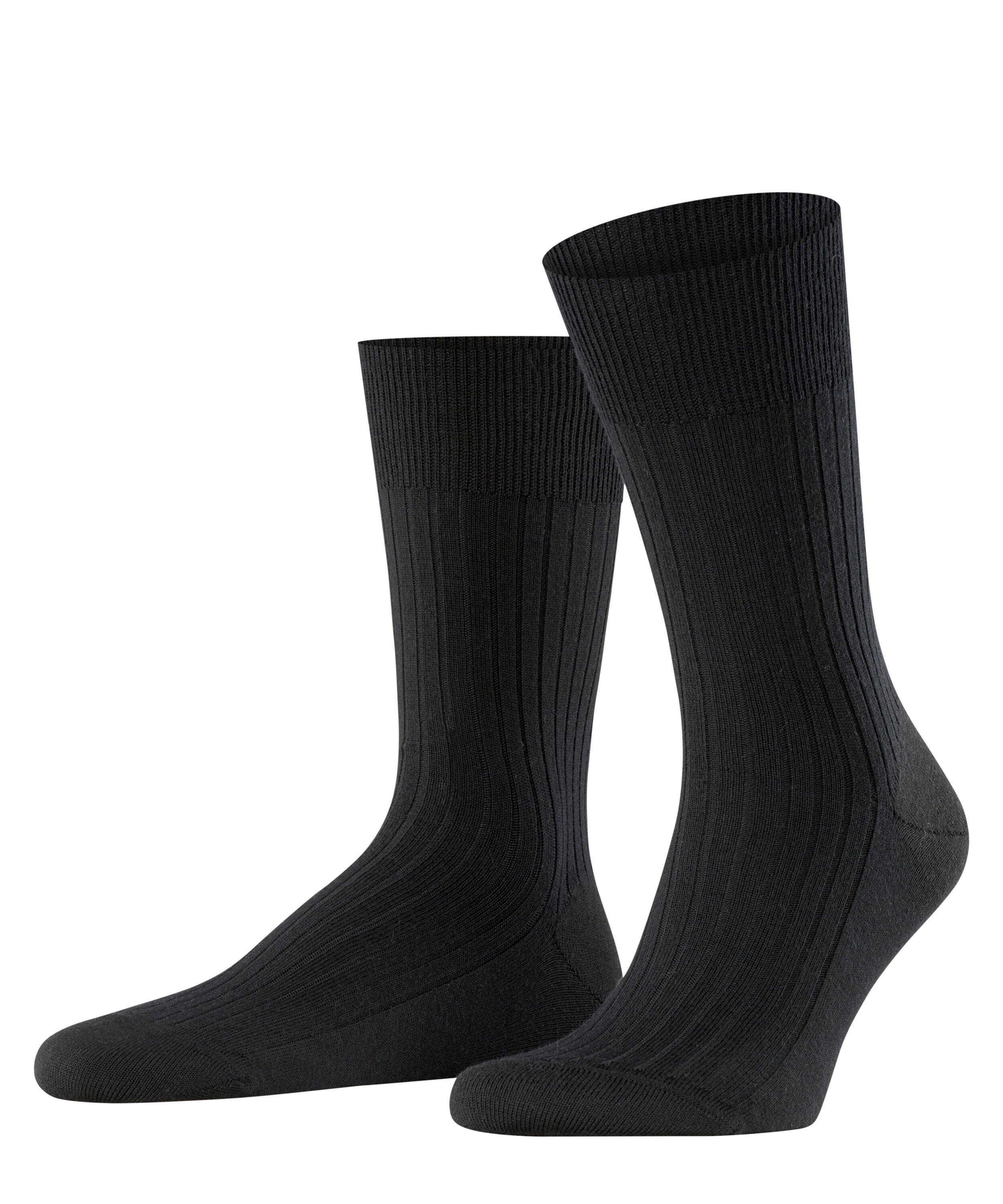 Socken (1-Paar) Pure black FALKE Bristol (3000)