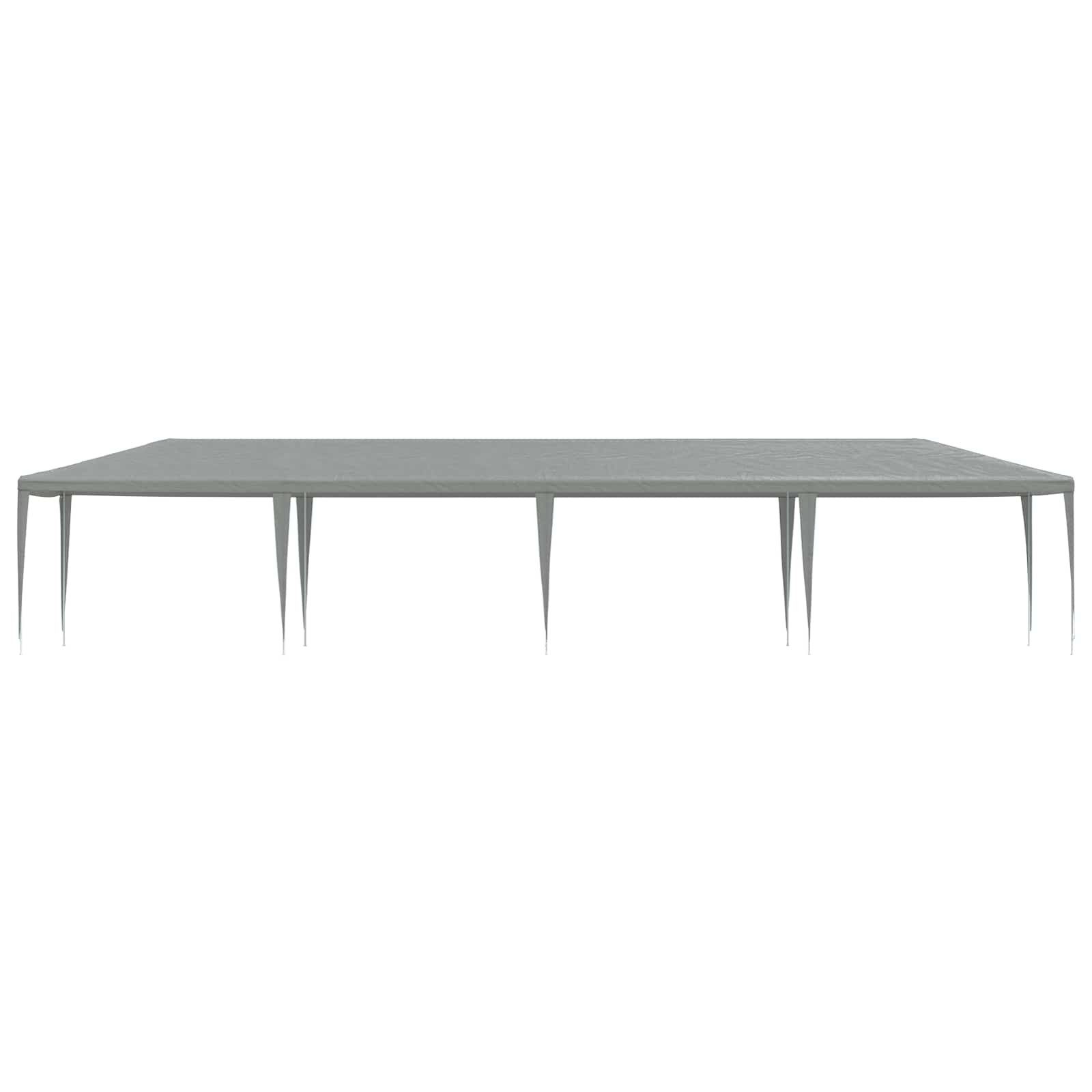 vidaXL Partyzelt Partyzelt Hellgrau 1200 x 300 x 255 cm PE und Stahl