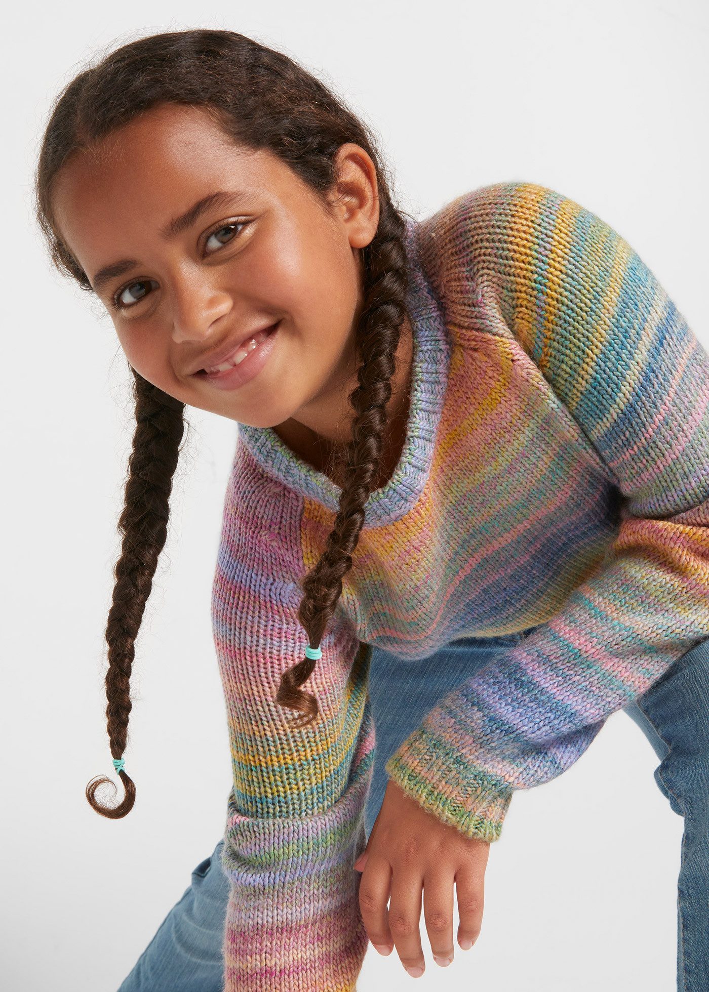 bonprix Strickpullover mit Rundhalsausschnitt und Raglanärmeln, für kühlere Tage, Grobstrick
