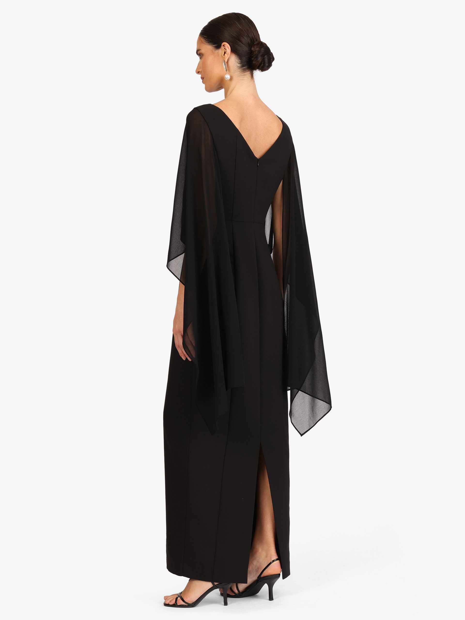Kraimod Abendkleid mit Tüllärmeln und tiefem Rückenausschnitt