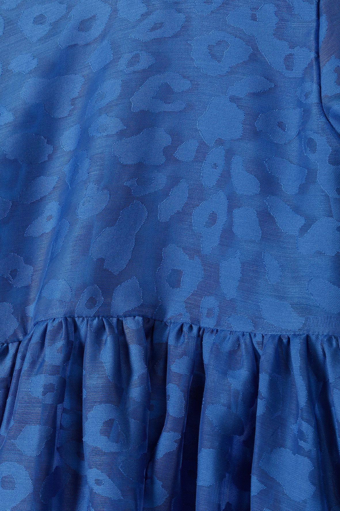 mit Partykleid Jacquard-Muster(3-14y) Blau MINOTI