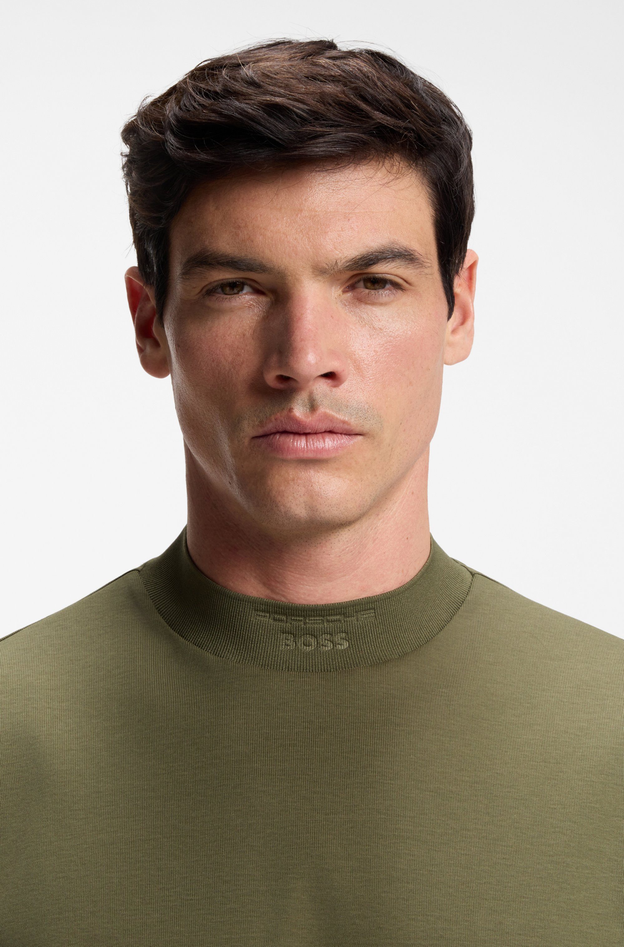 BOSS GREEN Stehkragenshirt Porsche Spirit 70 Capsule Collection Premium Herrenmode Limited – Bild 2 von 5