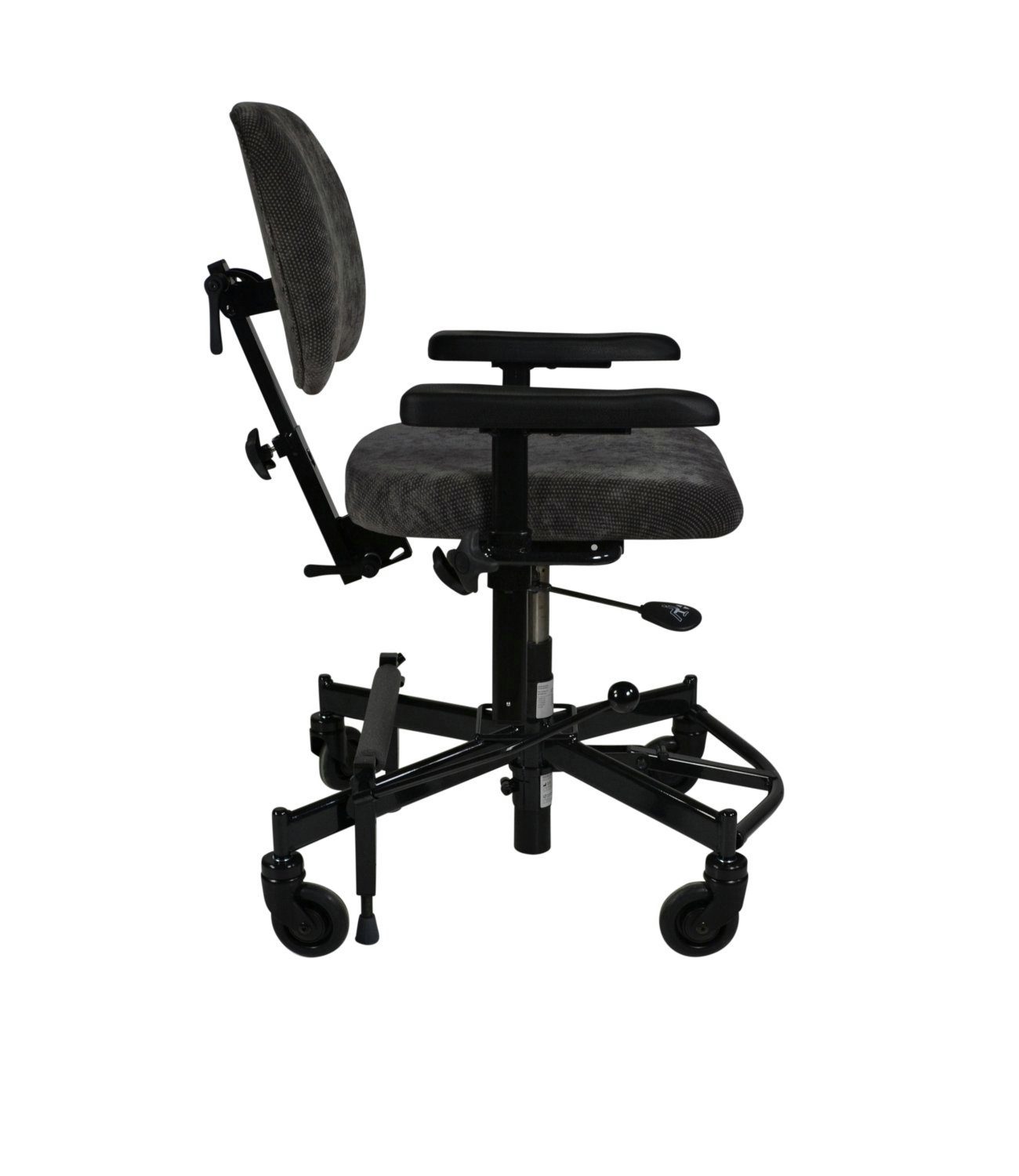 Devita Stuhl Trippelstuhl Basic - manuell o. elektr. höhenverstellbar, mit Rollen