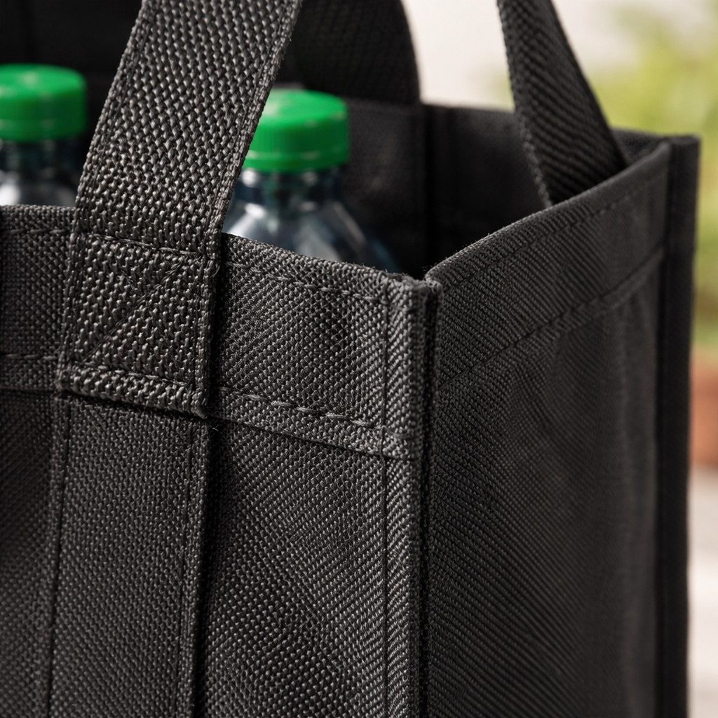 ReWu Flaschenträger Flaschentasche für 6 Flaschen, ca. 28 x 17 cm, aus Kunststoff