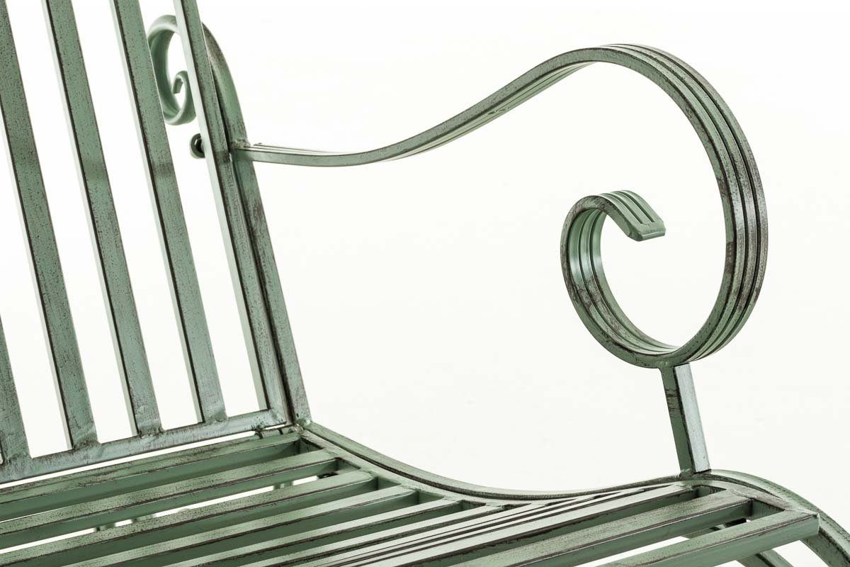 hoher Smilla CLP antik-grün Schaukelstuhl Schwingstuhl mit Rückenlehne Eisen,