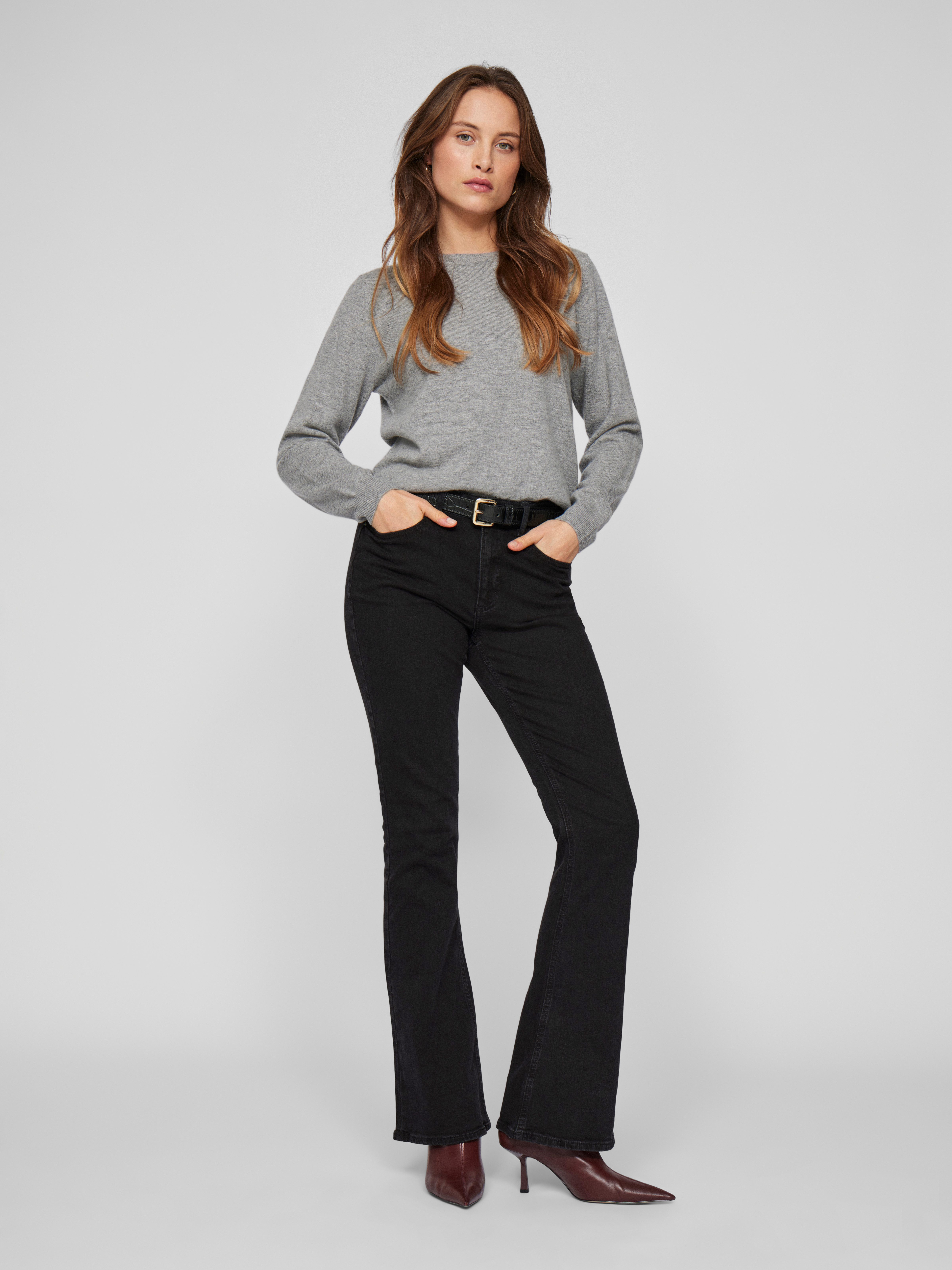 Vila Bootcut-Jeans VIBETTY RW FLARED JEANS BLK OSC221-NOOS – Bild 4 von 5