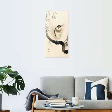 Posterlounge Poster Ohara Koson, Reiher auf einer Trauerweide, Malerei