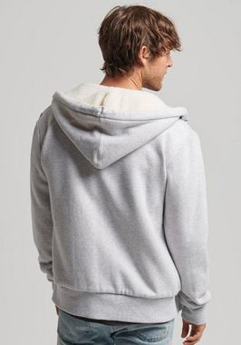 Superdry Kapuzensweatjacke SD-BORG LINED ZIP HOOD