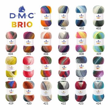 DMC Brio Farbverlaufsgarn mit Wolle zum Stricken und Häkeln Häkelwolle, 345,00 m (100g Wolle mit Farbverlauf, Strickwolle, Strickgarn, Handstrickgarn), Farbverlaufswolle