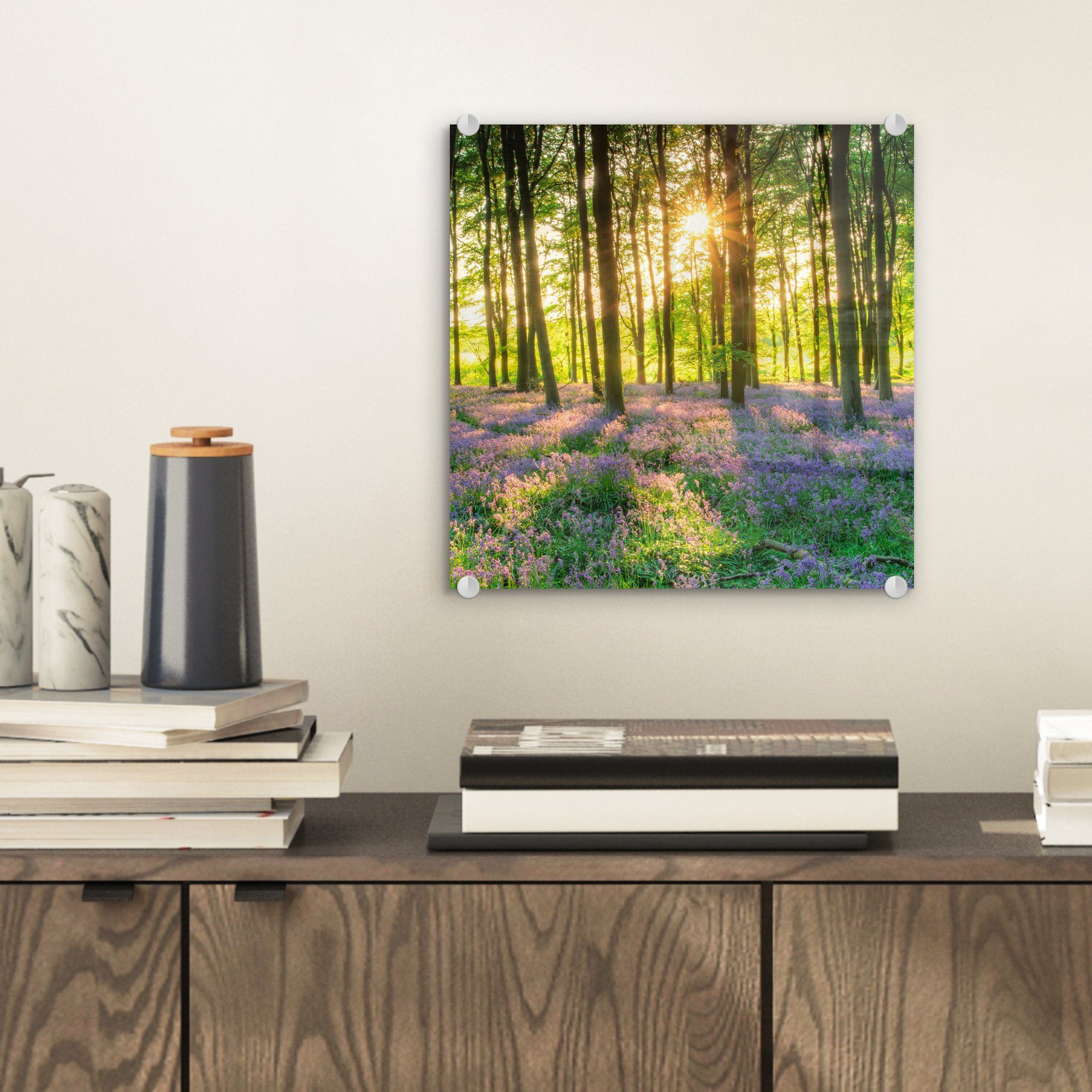 MuchoWow Acrylglasbild Frühling - Wald - günstig online kaufen