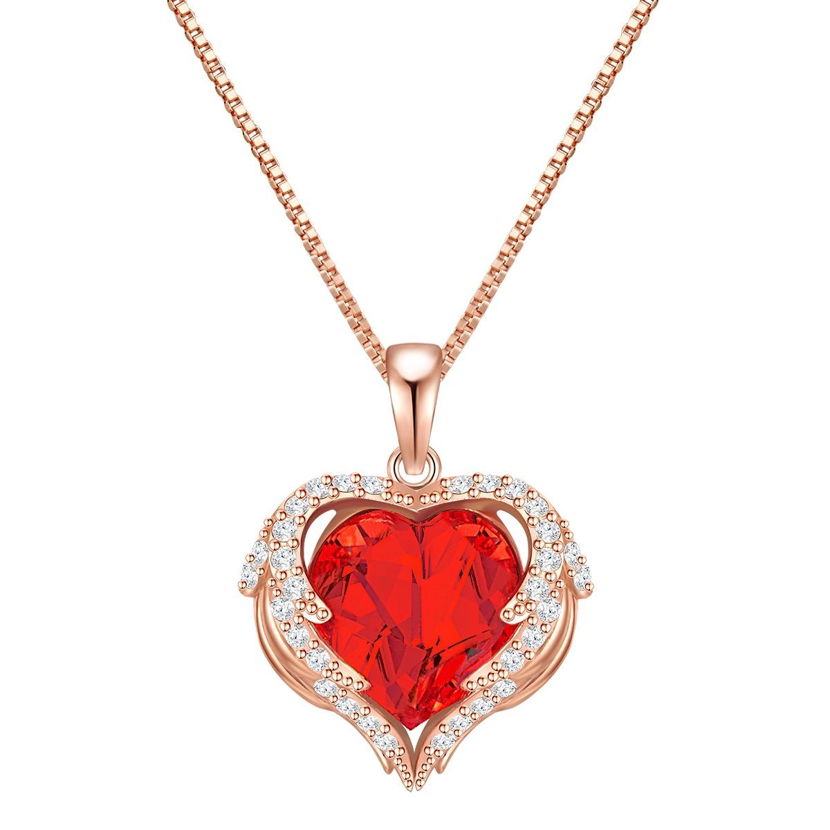 Rafaela Donata Silberkette Herz roségold, aus Sterling Silber