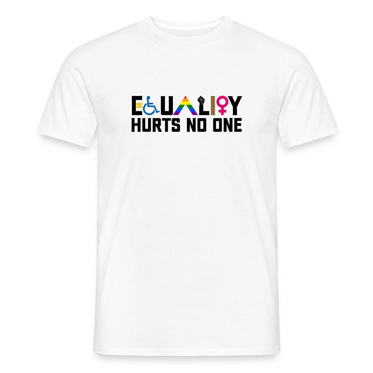 T-Shirt Equality Hurts No One Pride Vielfalt Männer T-Shirt