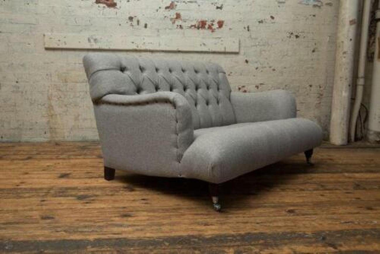 JVmoebel 2-Sitzer, Chesterfield Textil Sofa 2 Sofas Sofa Stoffsofas Sitzer Design Polster