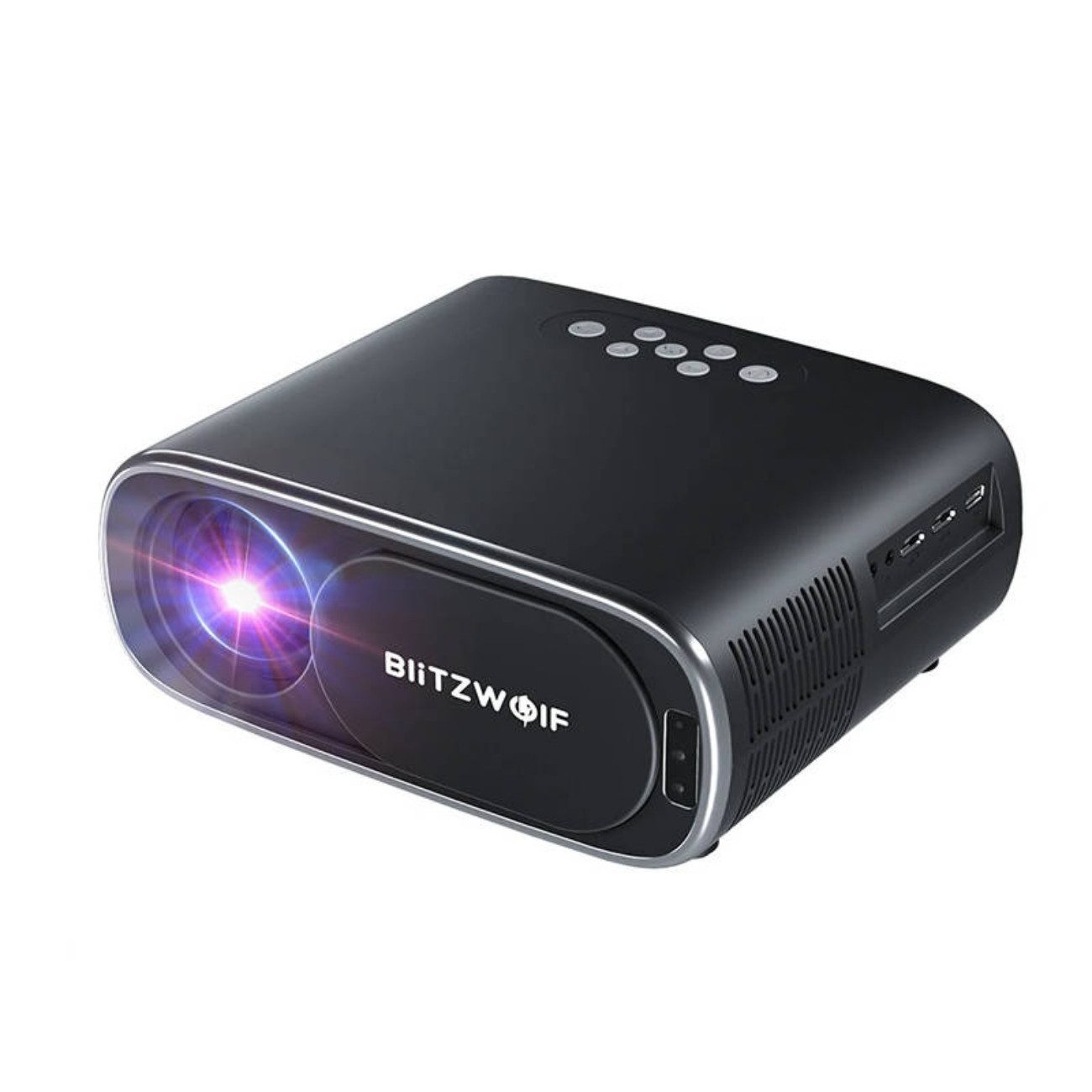 BLiTZWOLF BW-V4 Beamer (10000 lm, 1000:1, 1920 × 1080 px, 300" Bild, Autofokus, BT 5.0, 50.000h LED, HDMI/USB)