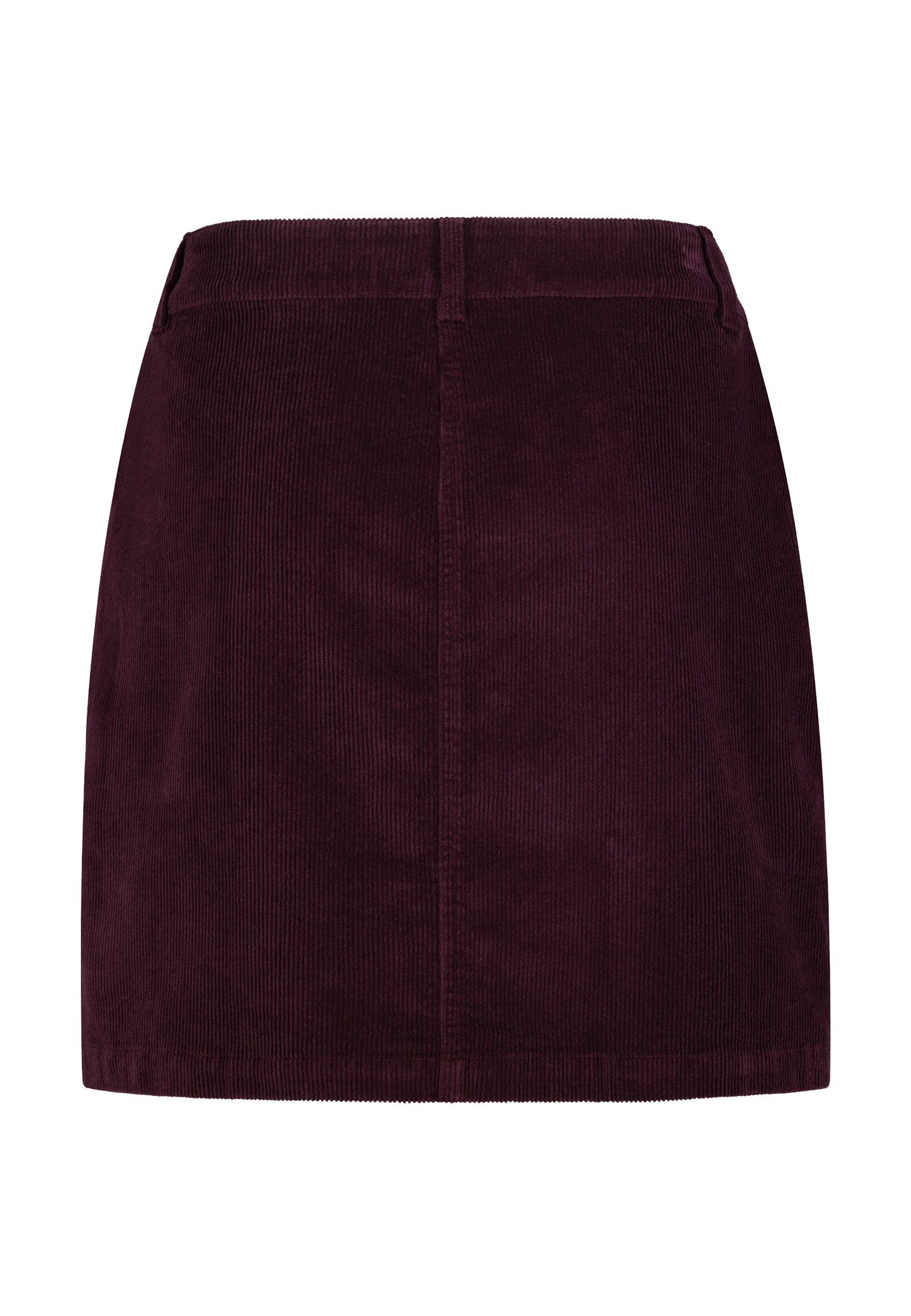 Eight2Nine Minirock Damen Mini Cordrock aufgesetzte Taschen und Kopfle