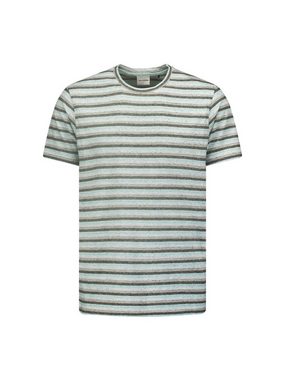 NO EXCESS Kurzarmshirt T-Shirt Crewneck Melange Stripes