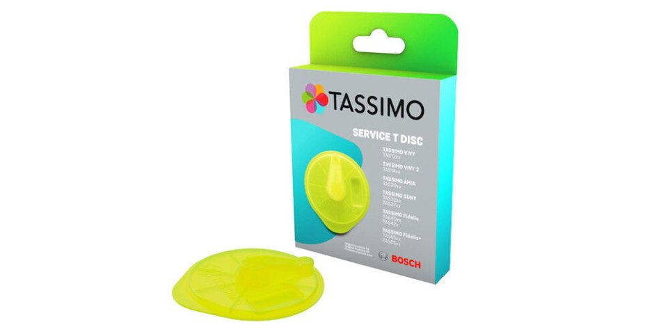 BOSCH Reinigungsscheibe Tassimo T-Disc (gelb) Kaffeevollautomaten-Reinigungsset