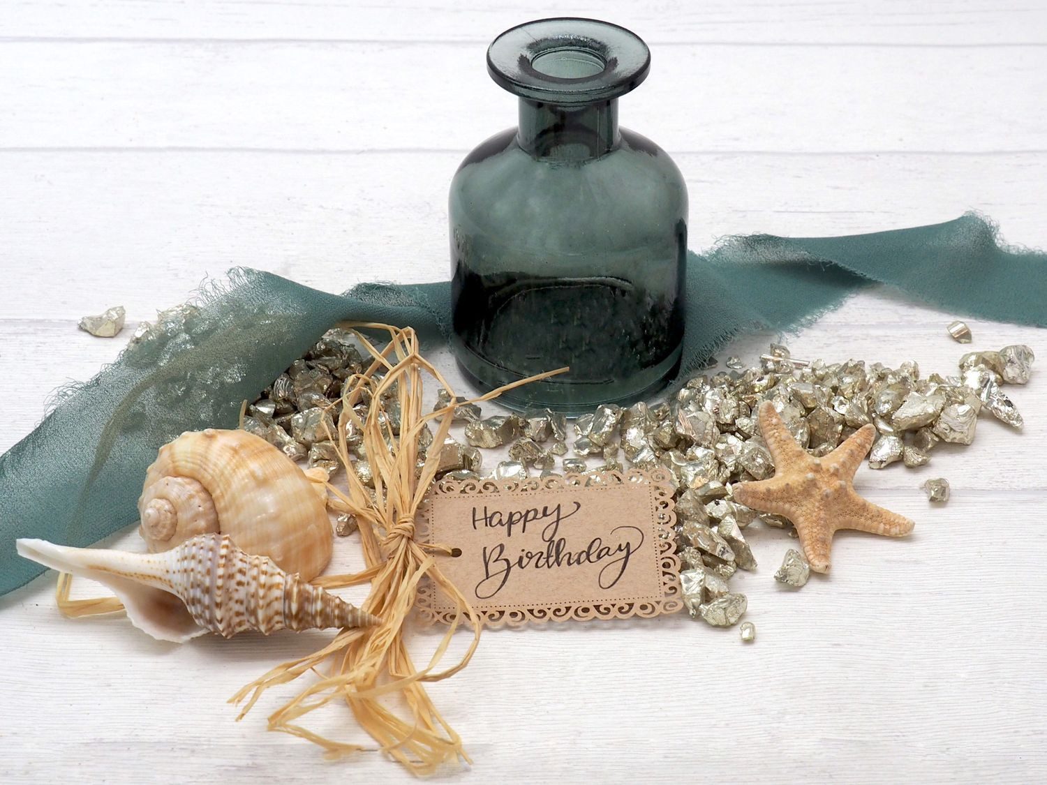 ZauberDeko Dekovase Vase Glasvase Dunkel Grün günstig online kaufen