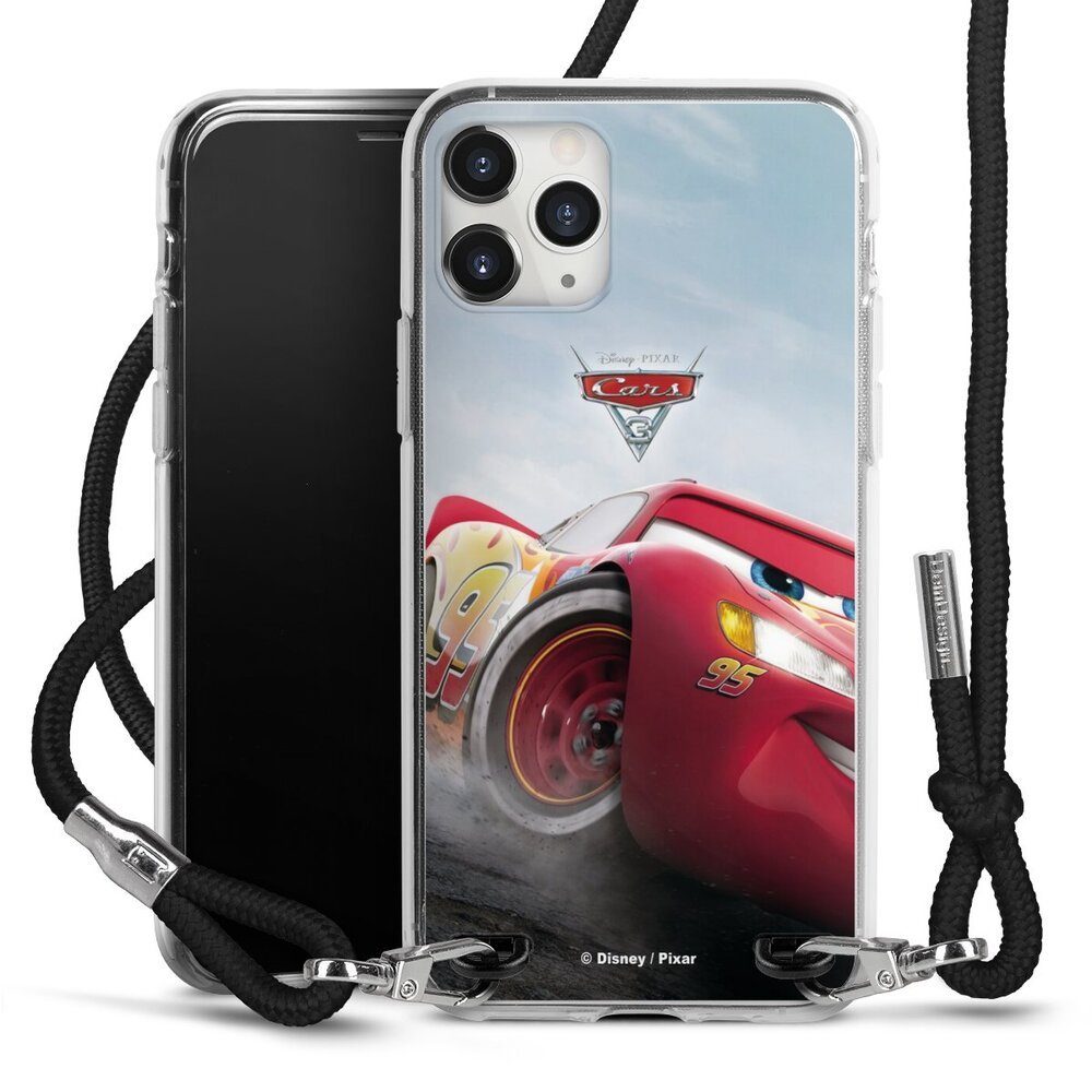 DeinDesign Handyhülle Lightning Mcqueen 95 Offizielles Lizenzprodukt Cars,  Apple iPhone 11 Pro Max Handykette Hülle mit Band Case zum Umhängen