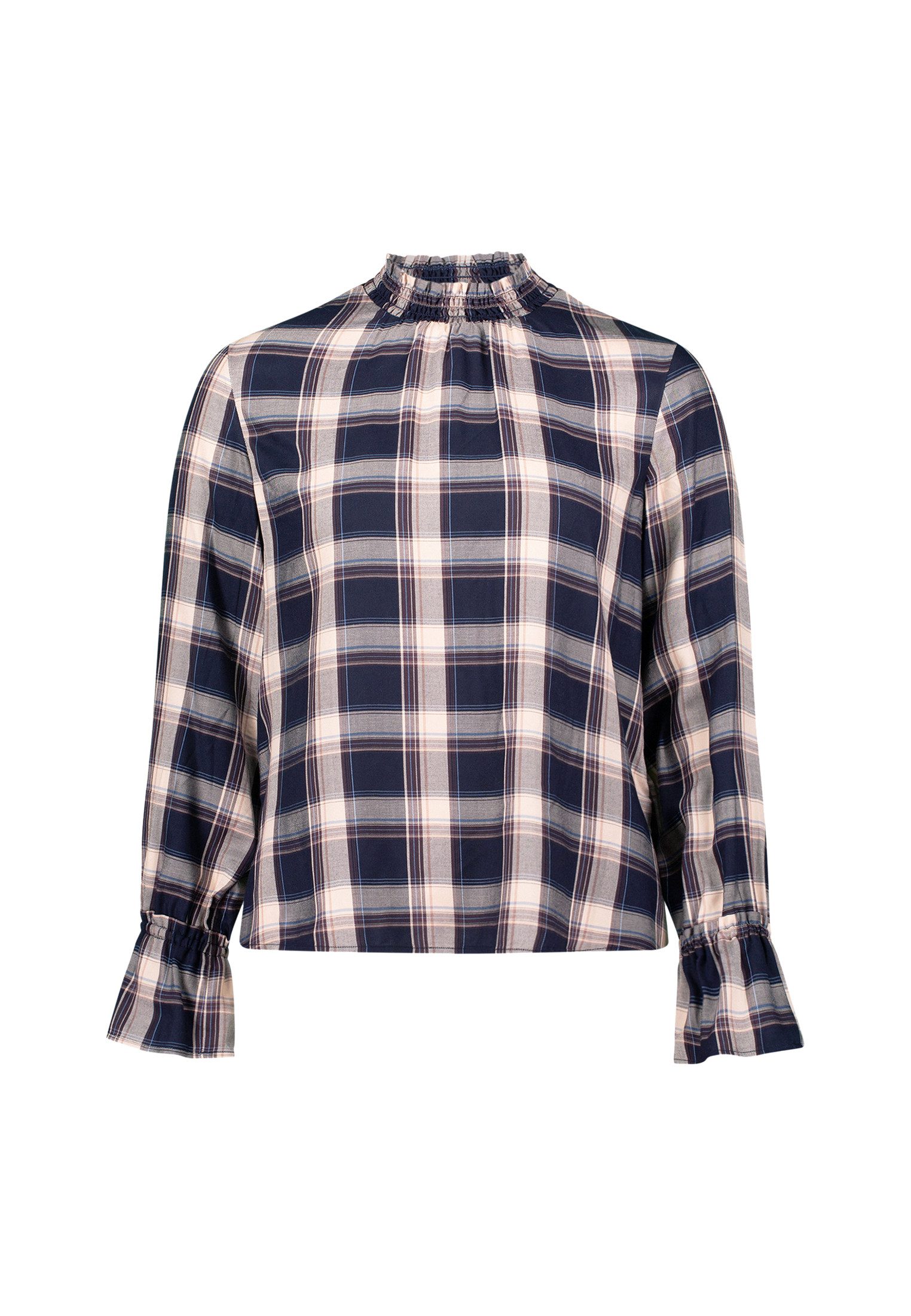 Zero Klassische Bluse Damen Bluse mit Rüschen günstig online kaufen