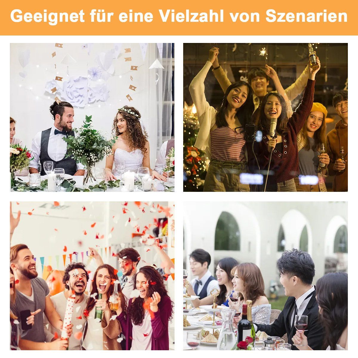 Party Runde Konfetti,für Hochzeit,Geburtstag Deko Mehrfarbige Papier Jormftte Papierdekoration Schwarz